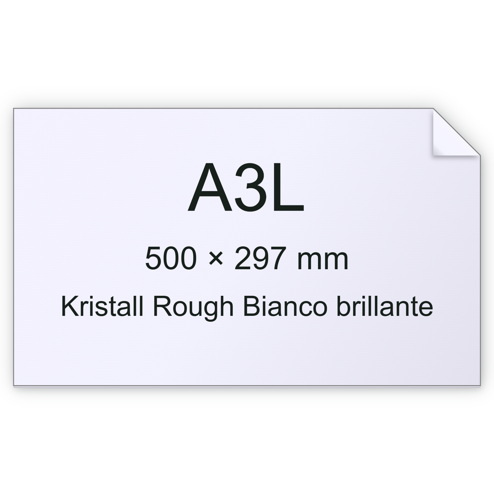 Cartoncino Kristall Rough, Munken, BiancoBrillante, 300gr, a3l bra2572a3l