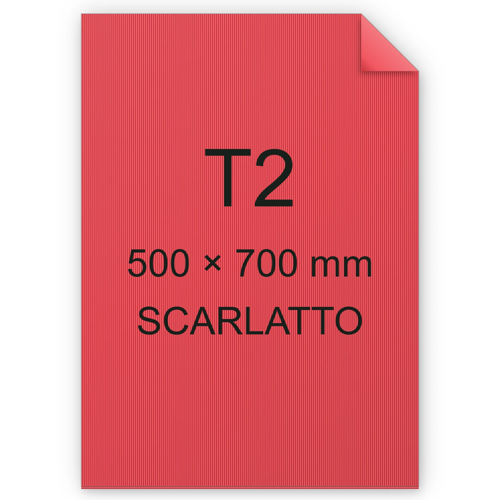 Cartoncino Favini, Sigillo Ondulato, 275 g/m², T2, SCARLATTO FAVA35C041