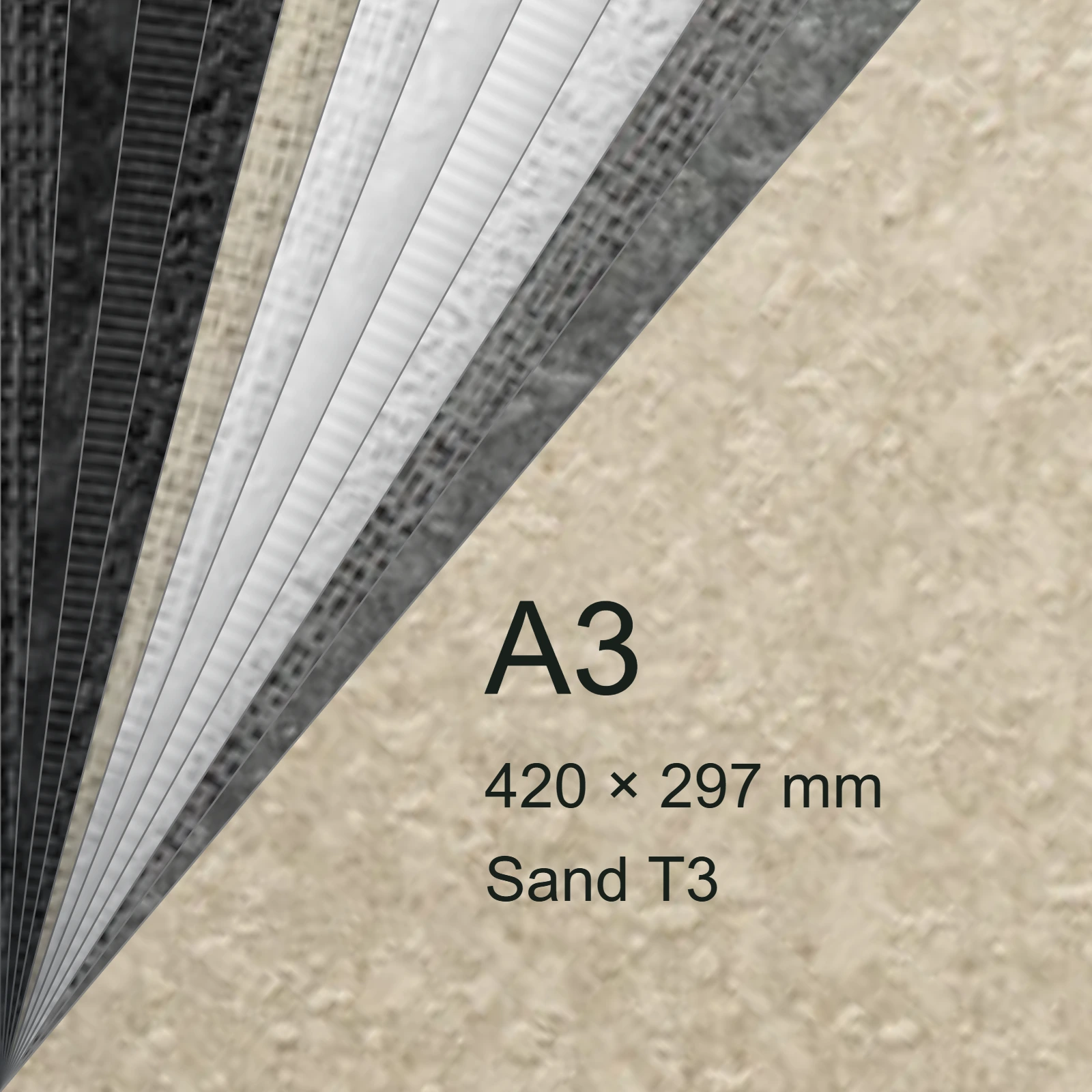 Carta Favini, Classy Covers, 115 g/m², A3, SAND T3 bra6644a3 - immagine aggiuntiva