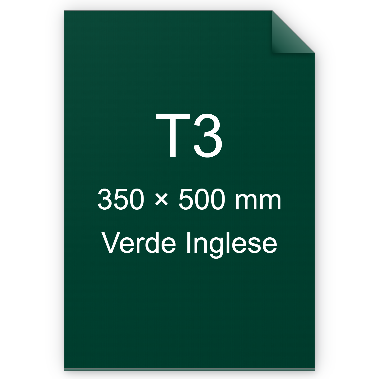 Carta Favini, Burano, 90 g/m², T3, VERDE INGLESE 71 BRA867t3
