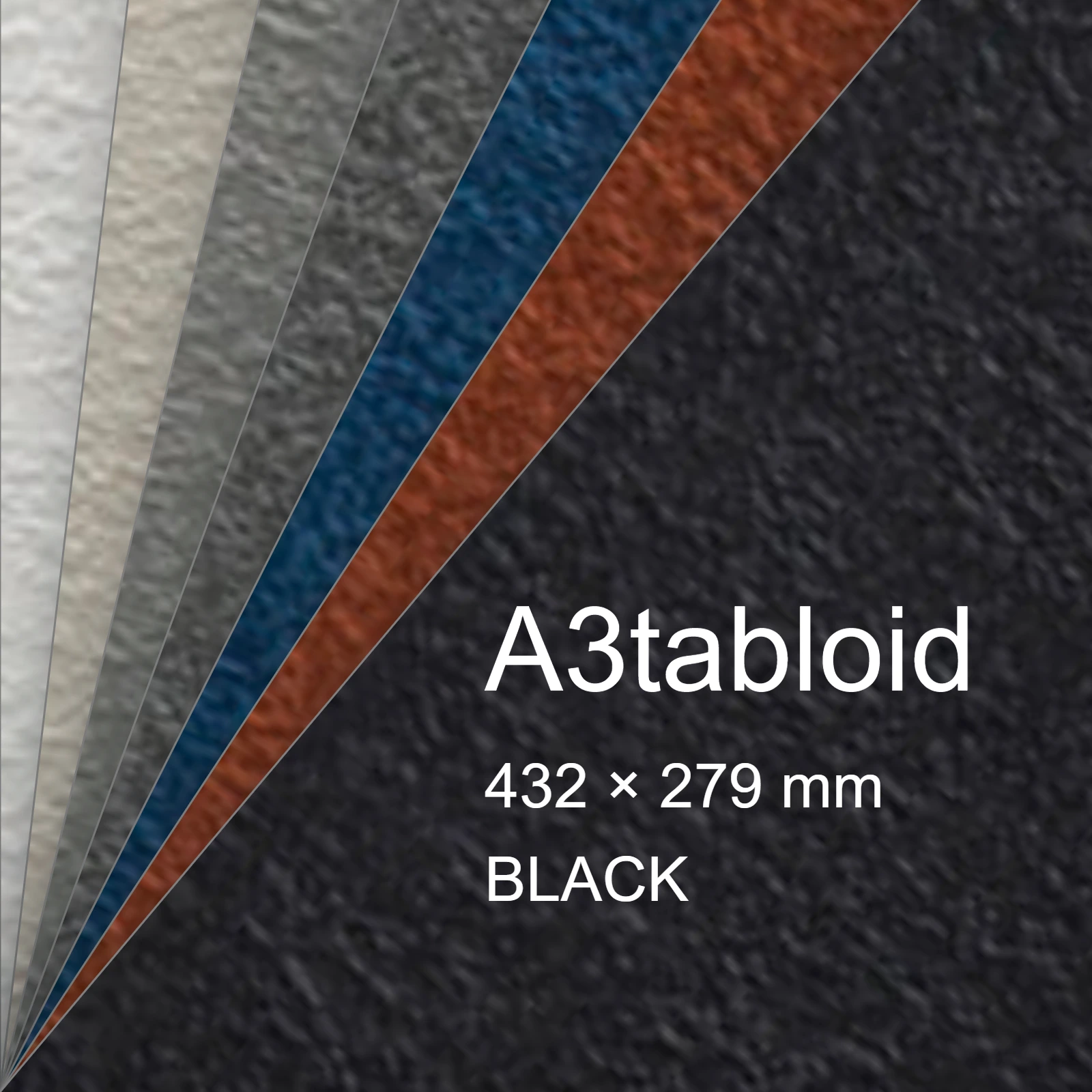 Cartoncino Favini, Tokyo, 120 g/m², A3tabloid, BLACK bra6609a3tabloid - immagine aggiuntiva