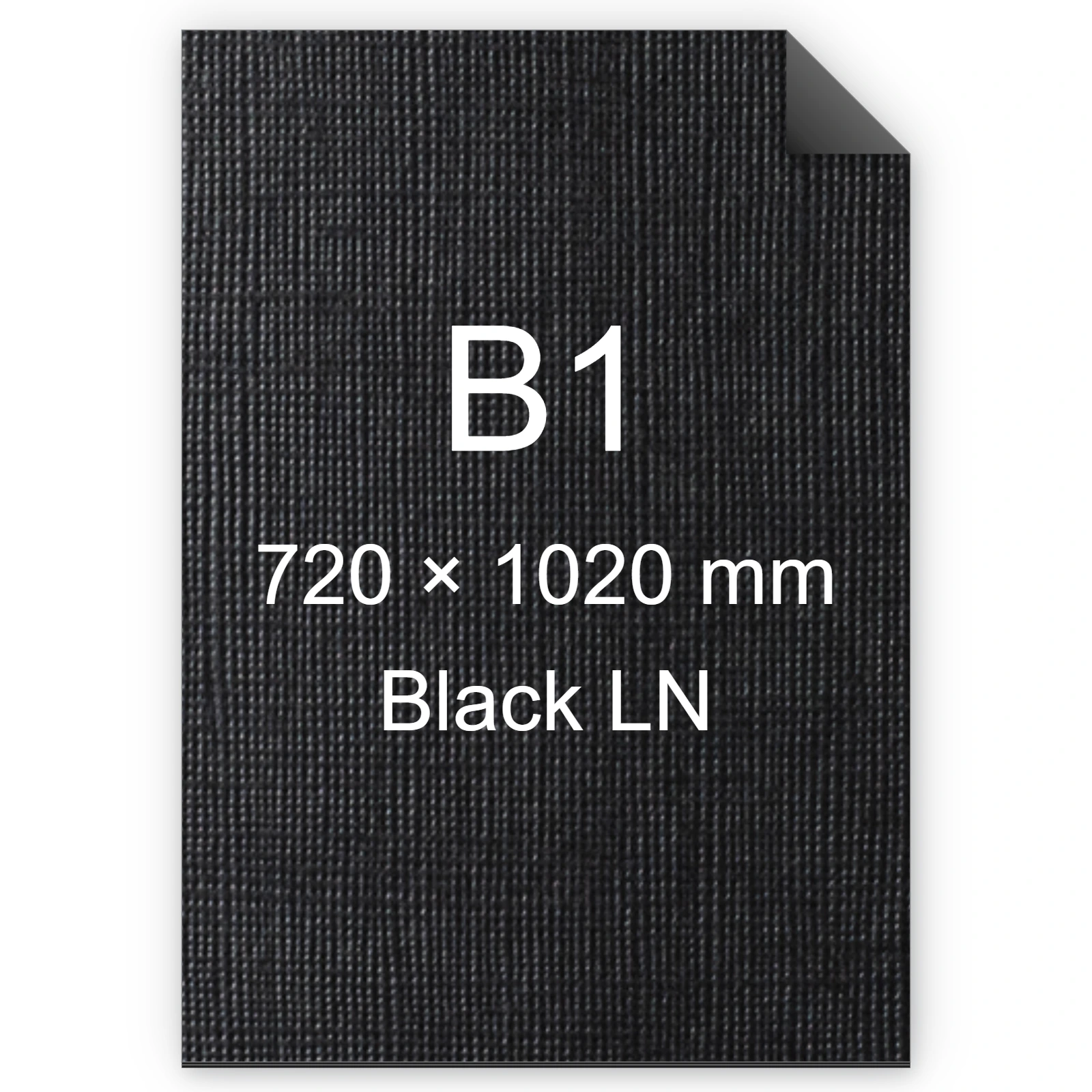 Cartoncino Favini, Classy Covers, 120 g/m², B1, BLACK LN bra6633b1