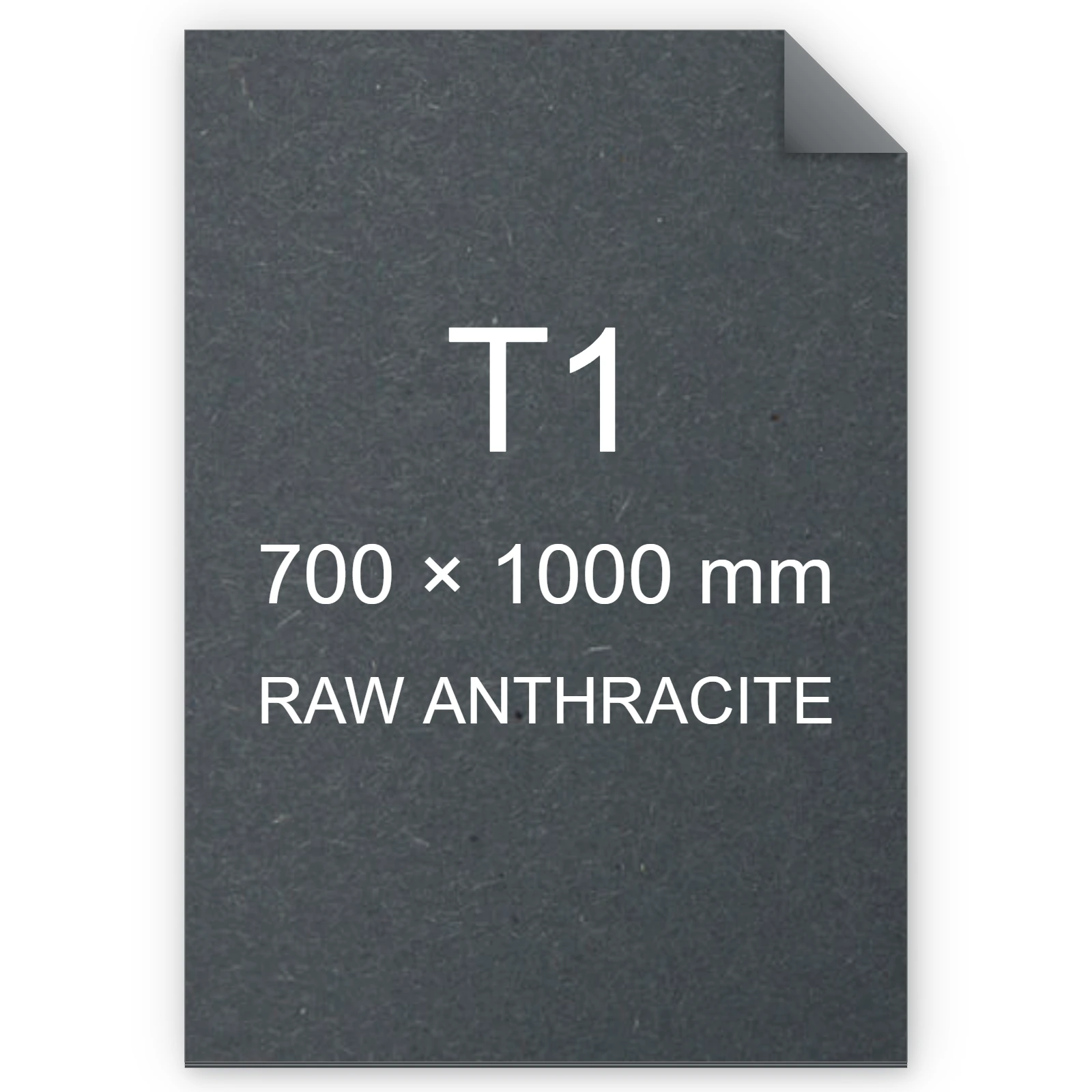 Cartoncino Favini, Shiro Echo Raw, 350 g/m², T1, RAW ANTHRACITE bra6674t1