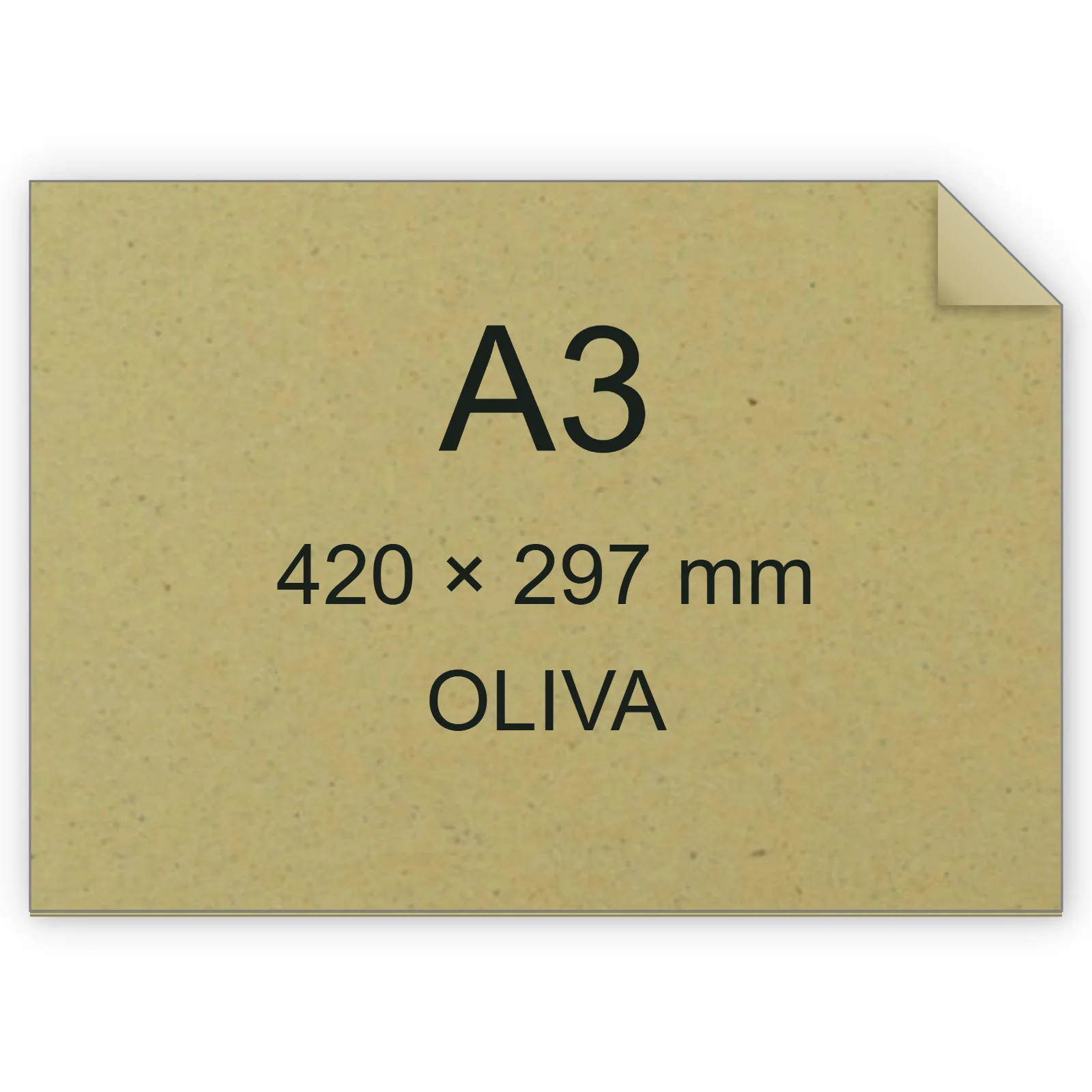 Cartoncino Favini, Crush, 250 g/m², A3, OLIVA bra6702a3