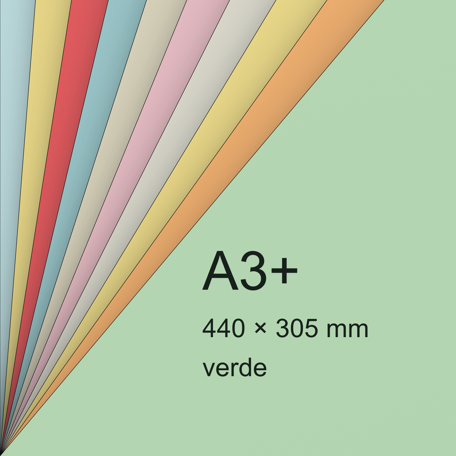 Cartoncino ManilaFormosa VERDE, a3+, 140gr BRA537a3+ - immagine aggiuntiva