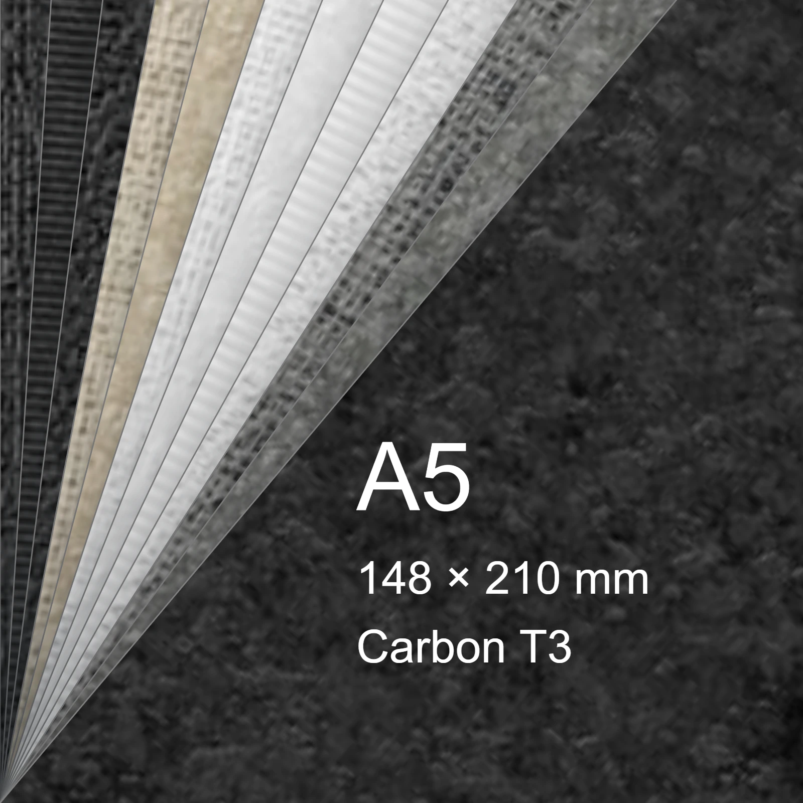 Carta Favini, Classy Covers, 115 g/m², A5, CARBON T3 bra6648a5 - immagine aggiuntiva