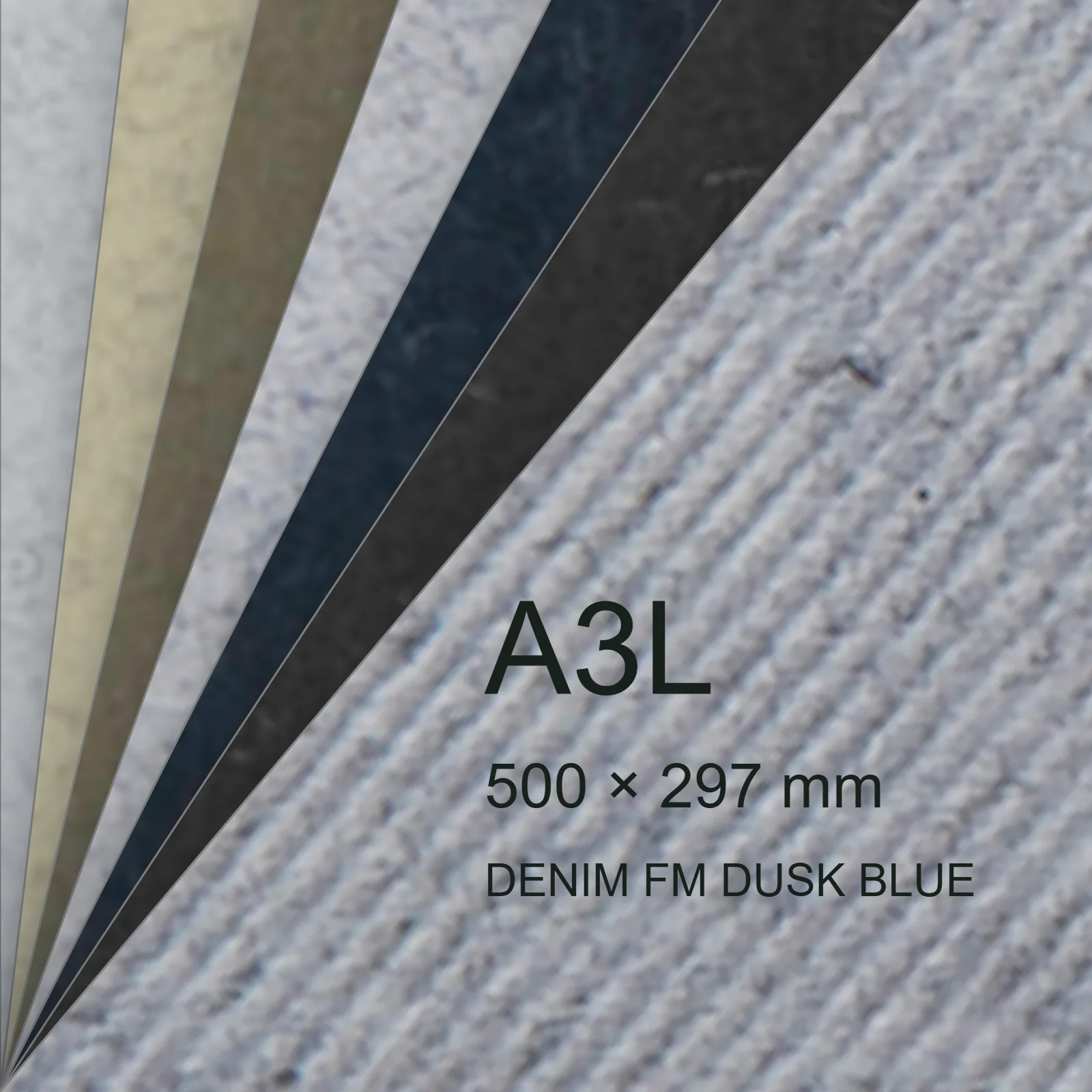 Cartoncino Favini, Refit, 250 g/m², A3L, DENIM FM DUSK BLUE bra6739a3l - immagine aggiuntiva