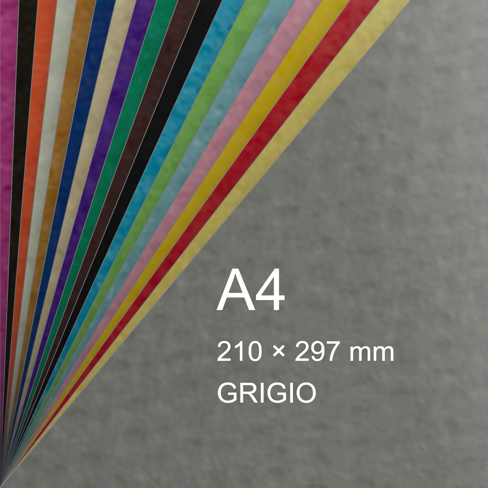 Cartoncino Favini, Prisma Plastificato, 250 g/m², A4, GRIGIO bra1331 - immagine aggiuntiva