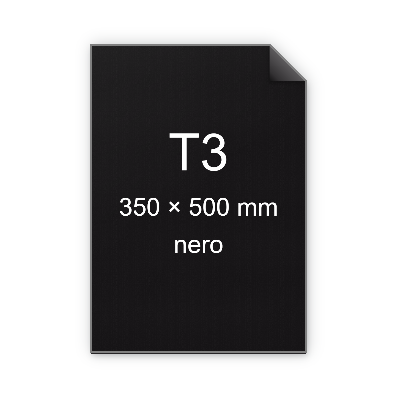 Cartoncino ManilaFormosa NERO, t3, 140gr BRA532t3