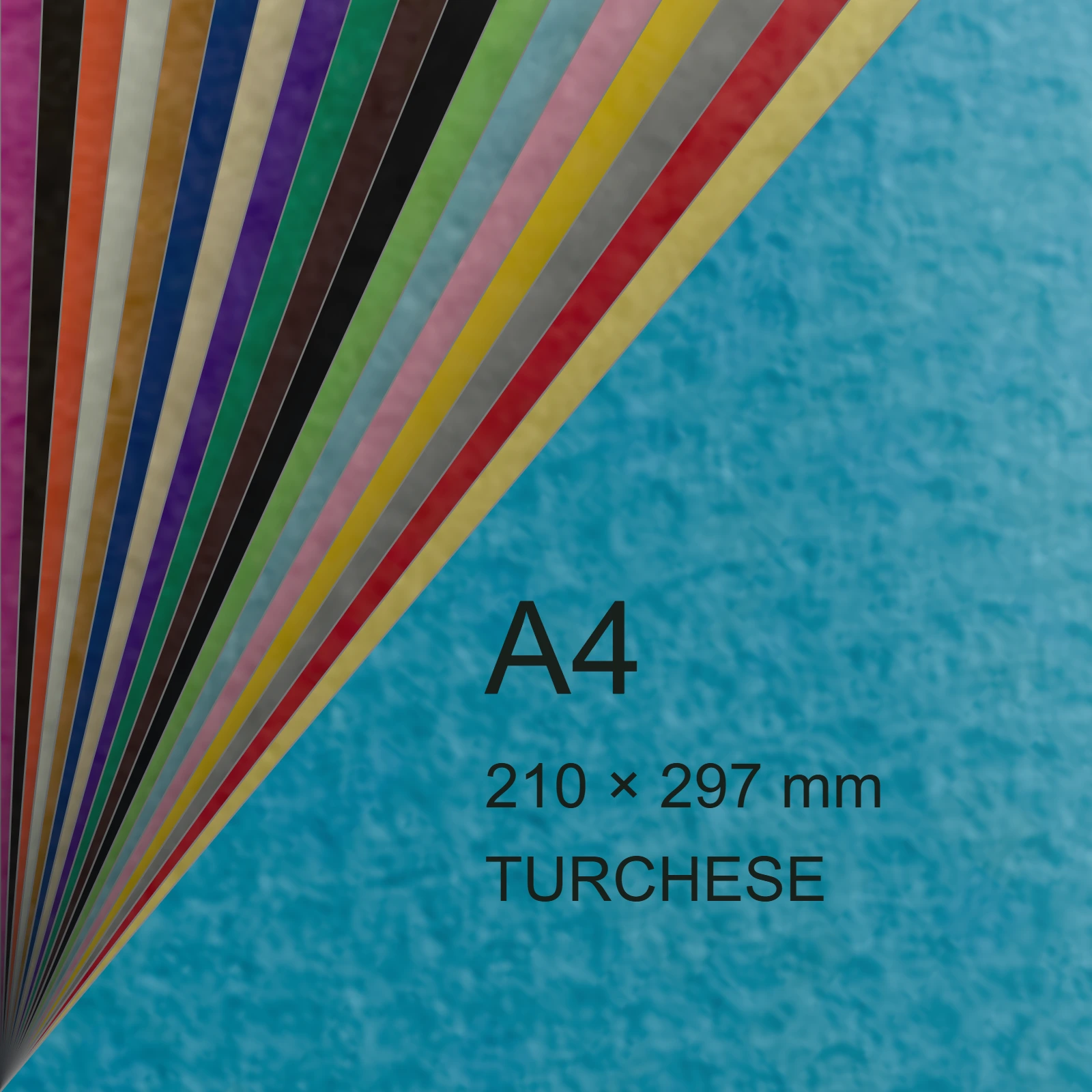 Cartoncino Favini, Prisma Plastificato, 250 g/m², A4, TURCHESE bra1325 - immagine aggiuntiva