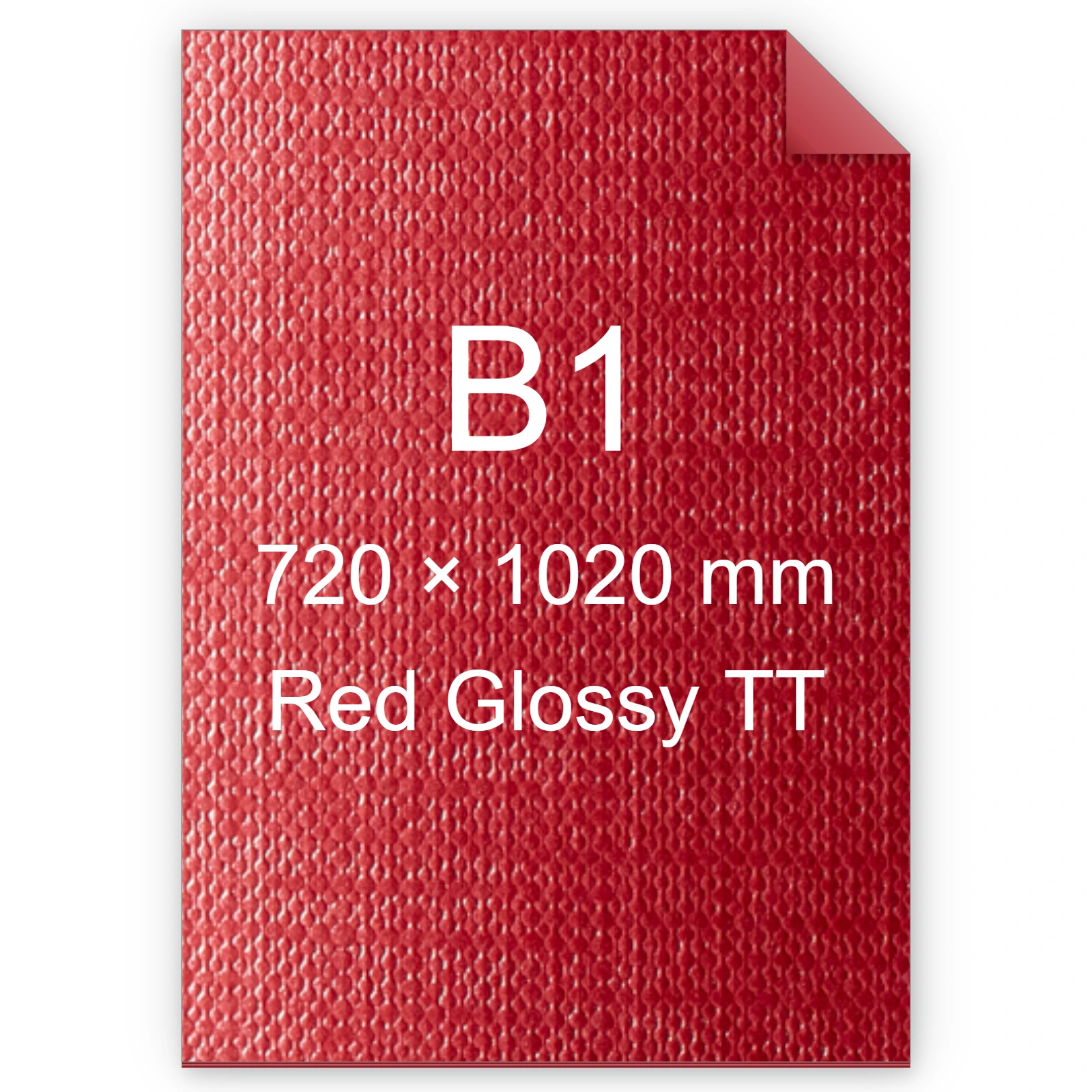 Cartoncino Favini, Classy Covers, 125 g/m², B1, RED GLOSSY TT bra6636b1
