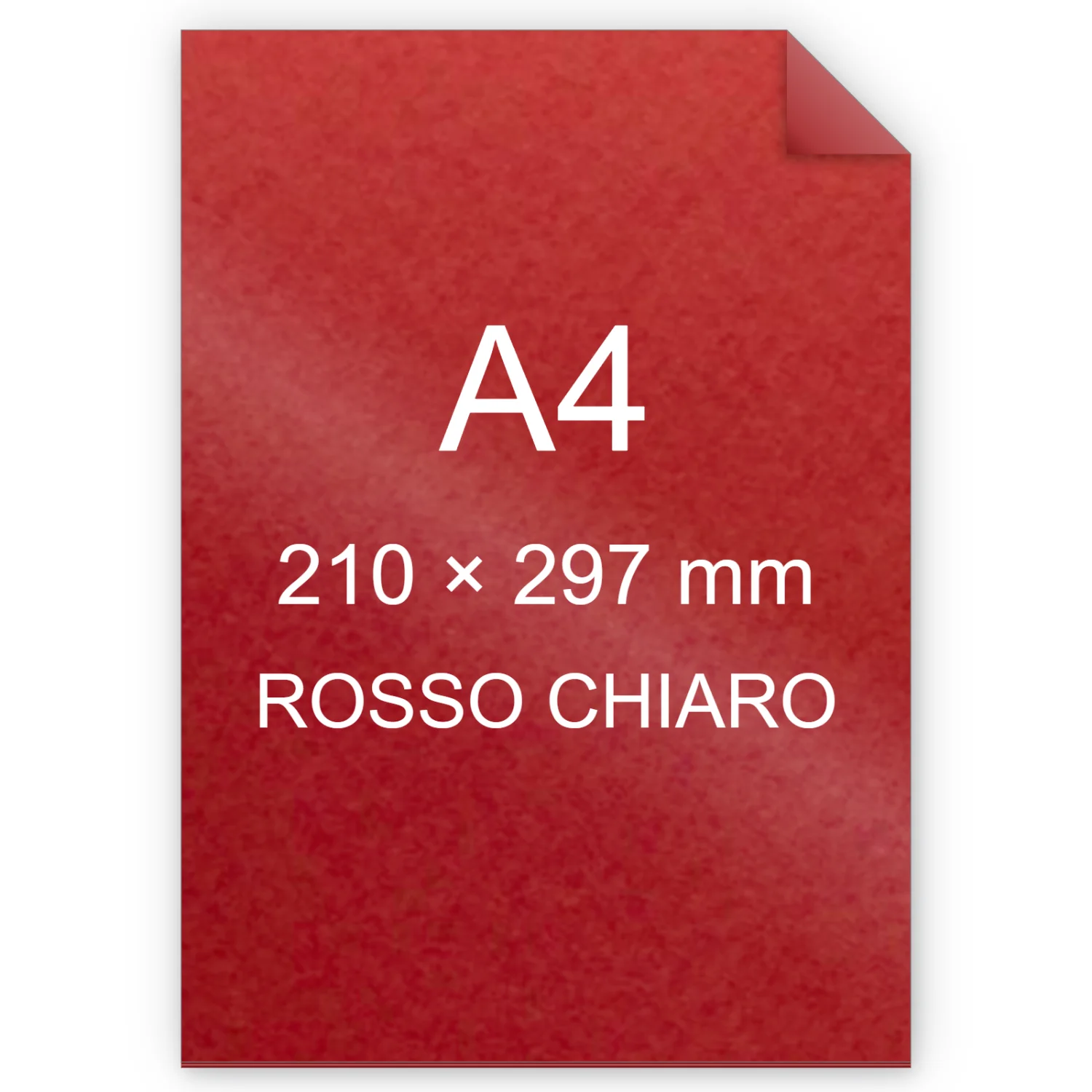 Cartoncino Favini, Prisma Plastificato, 250 g/m², A4, ROSSO CHIARO bra1332