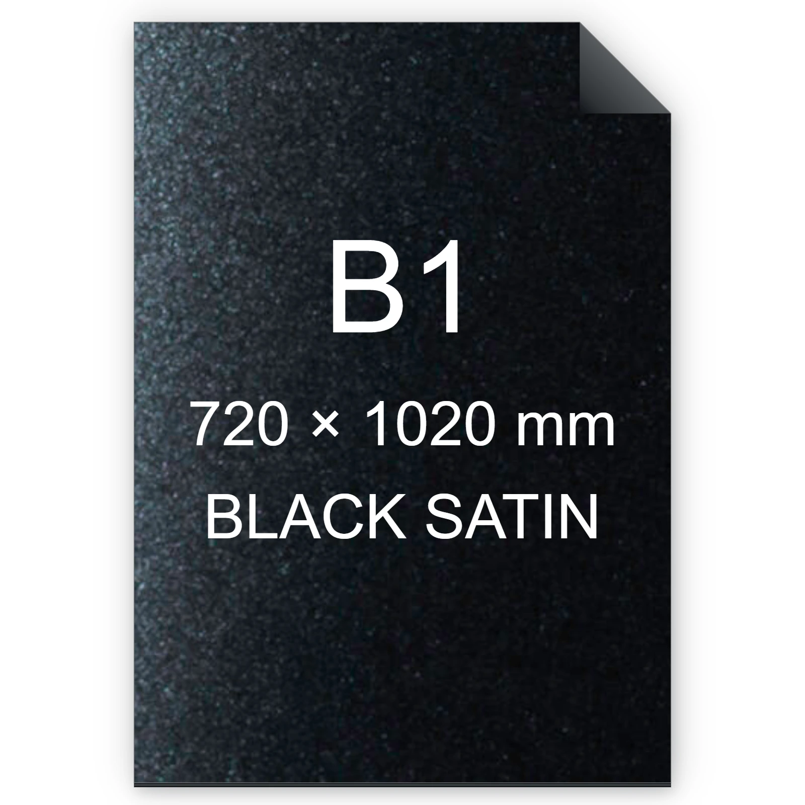 Cartoncino Favini, Majestic Satin, 290 g/m², B1, BLACK SATIN bra1024b1