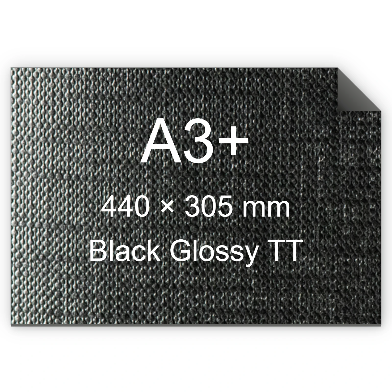 Cartoncino Favini, Classy Covers, 125 g/m², A3+, BLACK GLOSSY TT bra6638a3+
