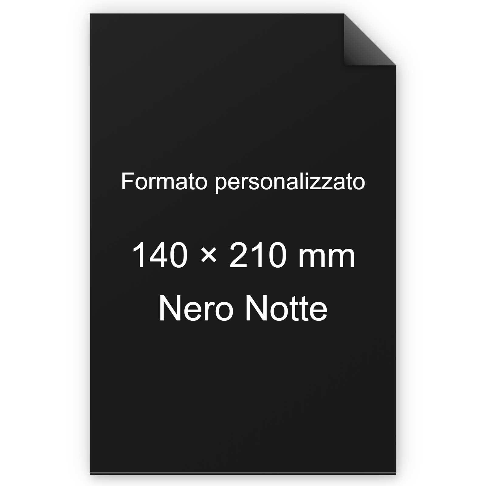 Cartoncino Favini, Burano, 120 g/m², 140x210 mm, NERO NOTTE 63 bra3343A5