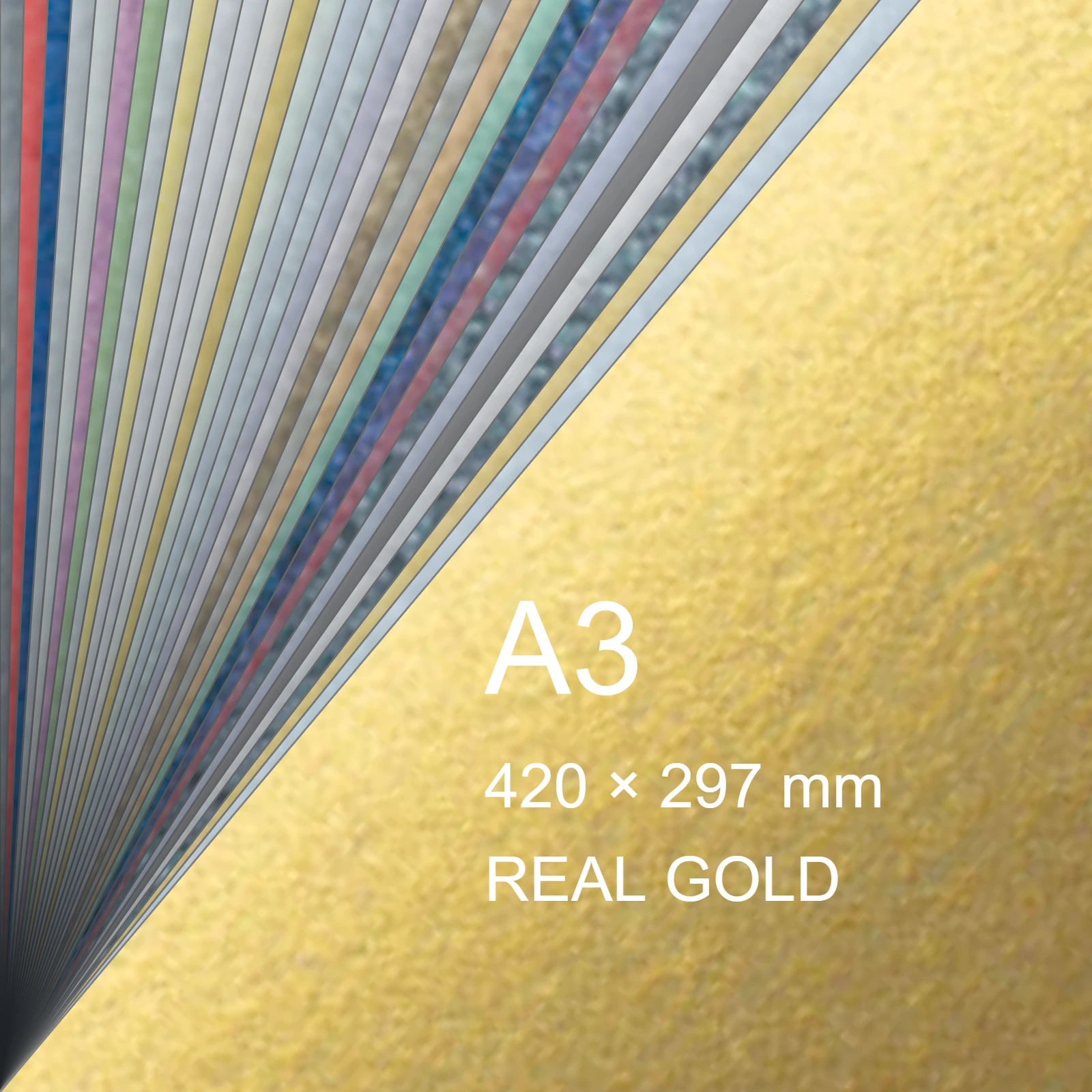 Cartoncino Favini, Majestic Luxus, 290 g/m², A3, REAL GOLD bra632a3 - immagine aggiuntiva