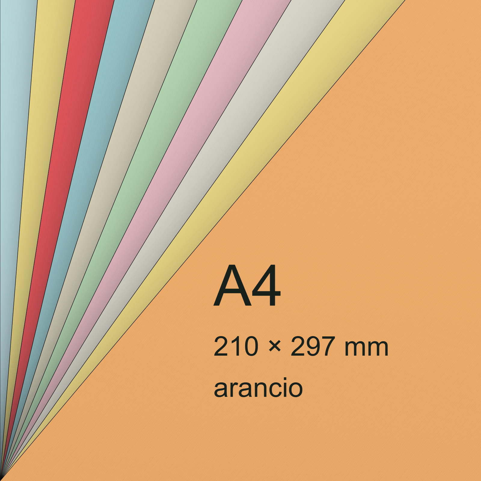 Cartoncino Cordenons Formosa myRecy FSR ARANCIO, A4, 140gr bra524 - immagine aggiuntiva