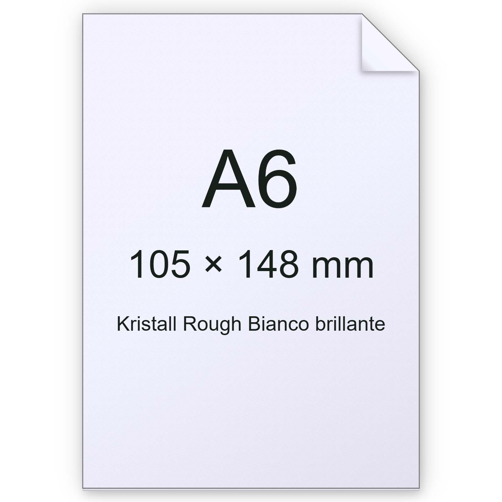 Cartoncino Kristall Rough, Munken, BiancoBrillante, 300gr, a6 bra2572a6