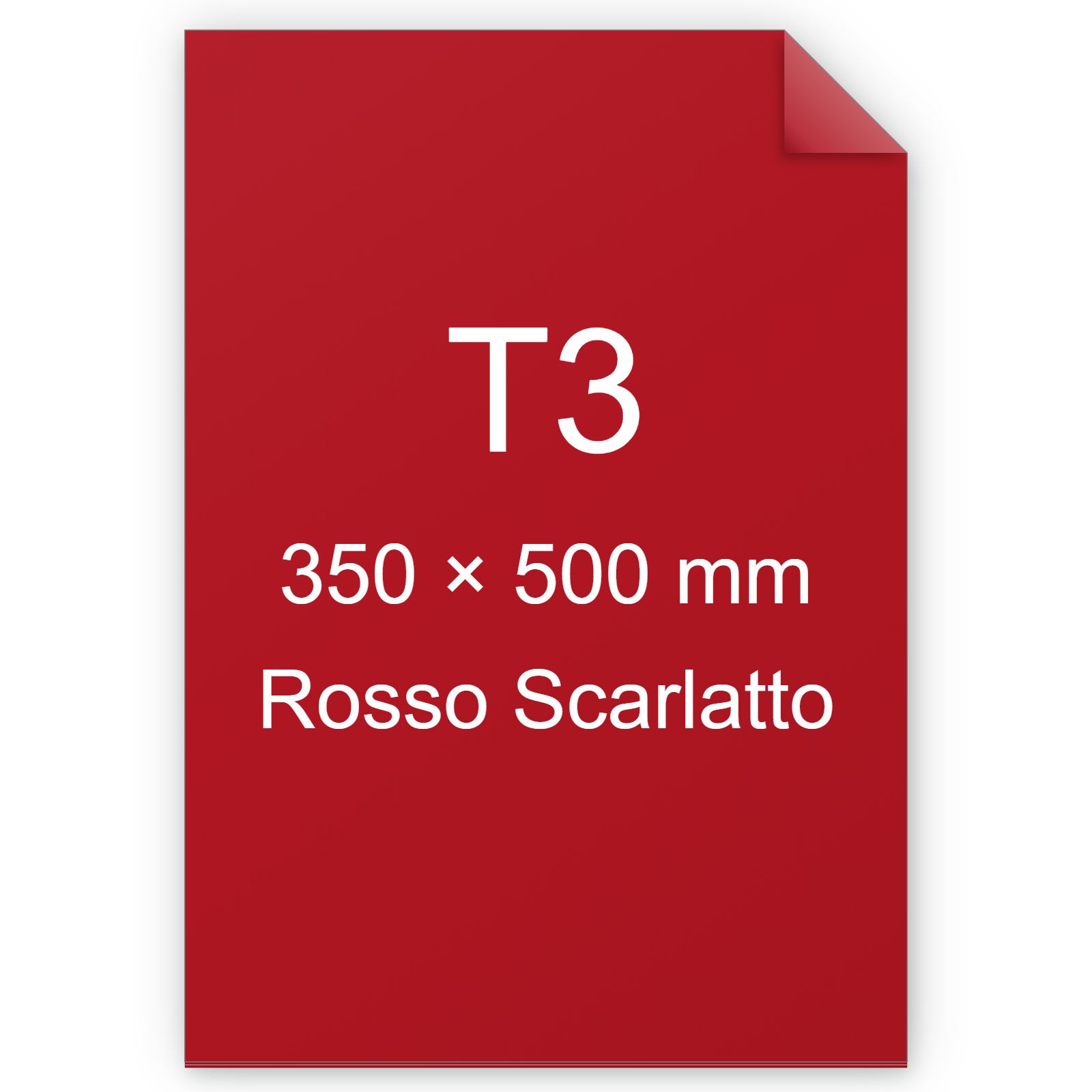 Carta Favini, Burano, 90 g/m², T3, ROSSO SCARLATTO 61 BRA590t3