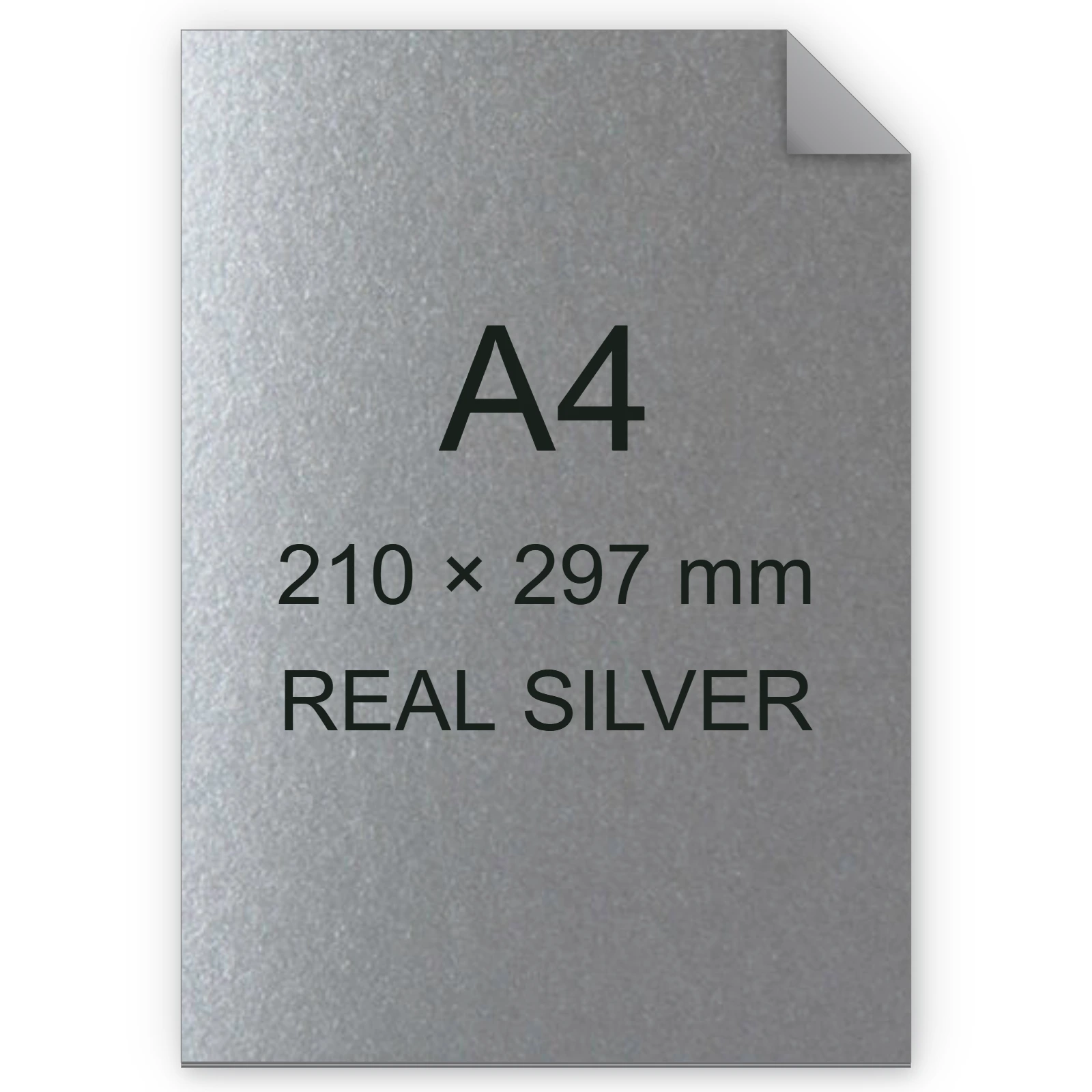 Cartoncino Favini, Majestic Luxus, 290 g/m², A4, REAL SILVER BRA606