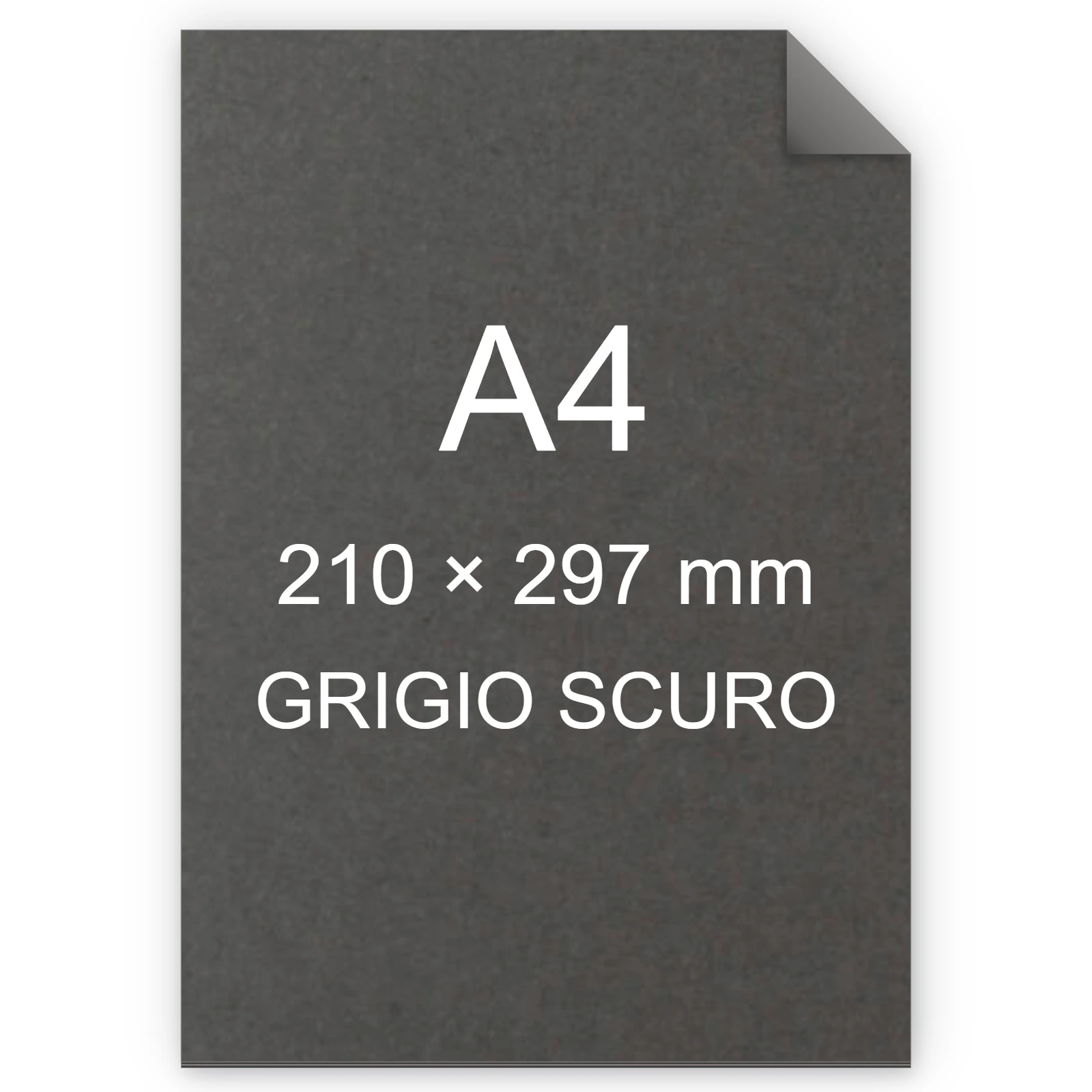 Cartoncino Favini, Sumo (1 mm), 700 g/m², A4, GRIGIO SCURO BRA101