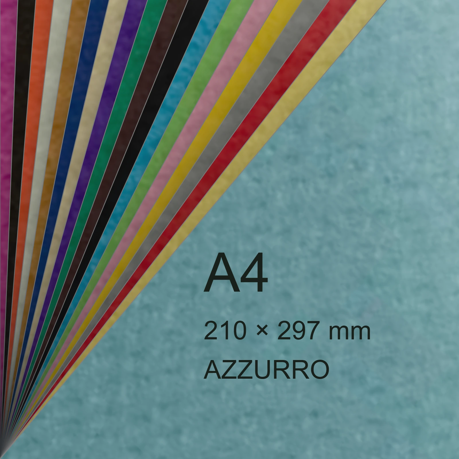 Cartoncino Favini, Prisma Plastificato, 250 g/m², A4, AZZURRO bra1327 - immagine aggiuntiva