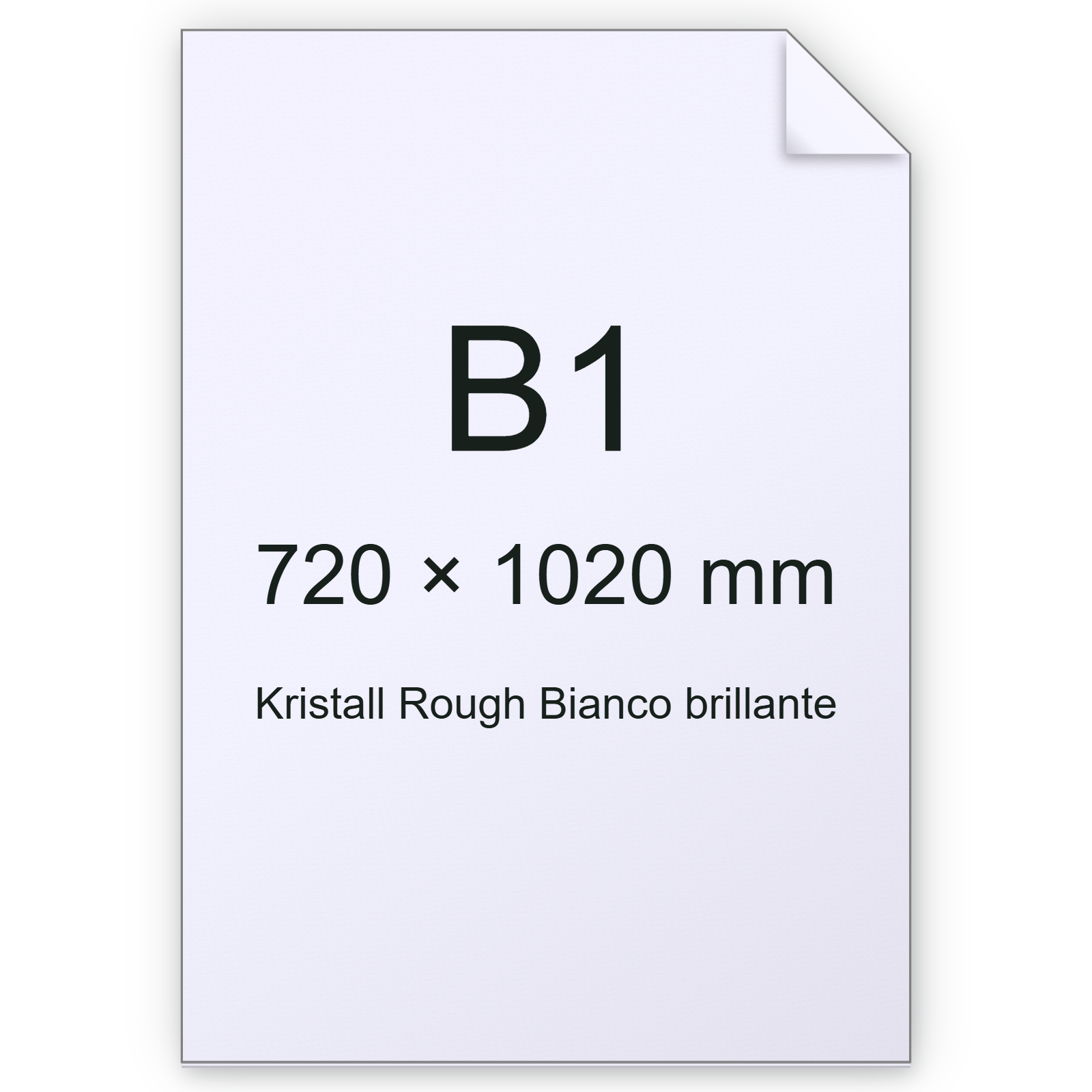 Cartoncino Kristall Rough, Munken, BiancoBrillante, 300gr, b1 bra2572b1