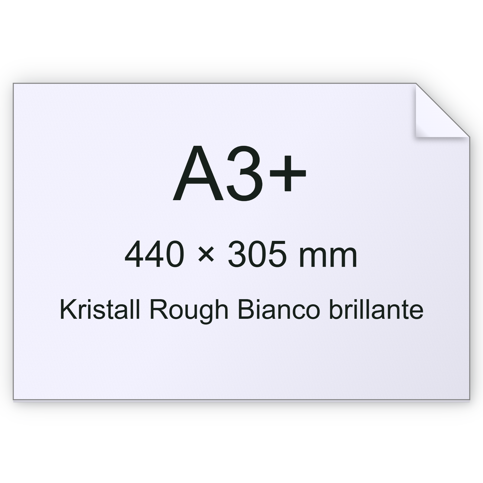 Cartoncino Kristall Rough, Munken, BiancoBrillante, 300gr, a3+ bra2572a3+
