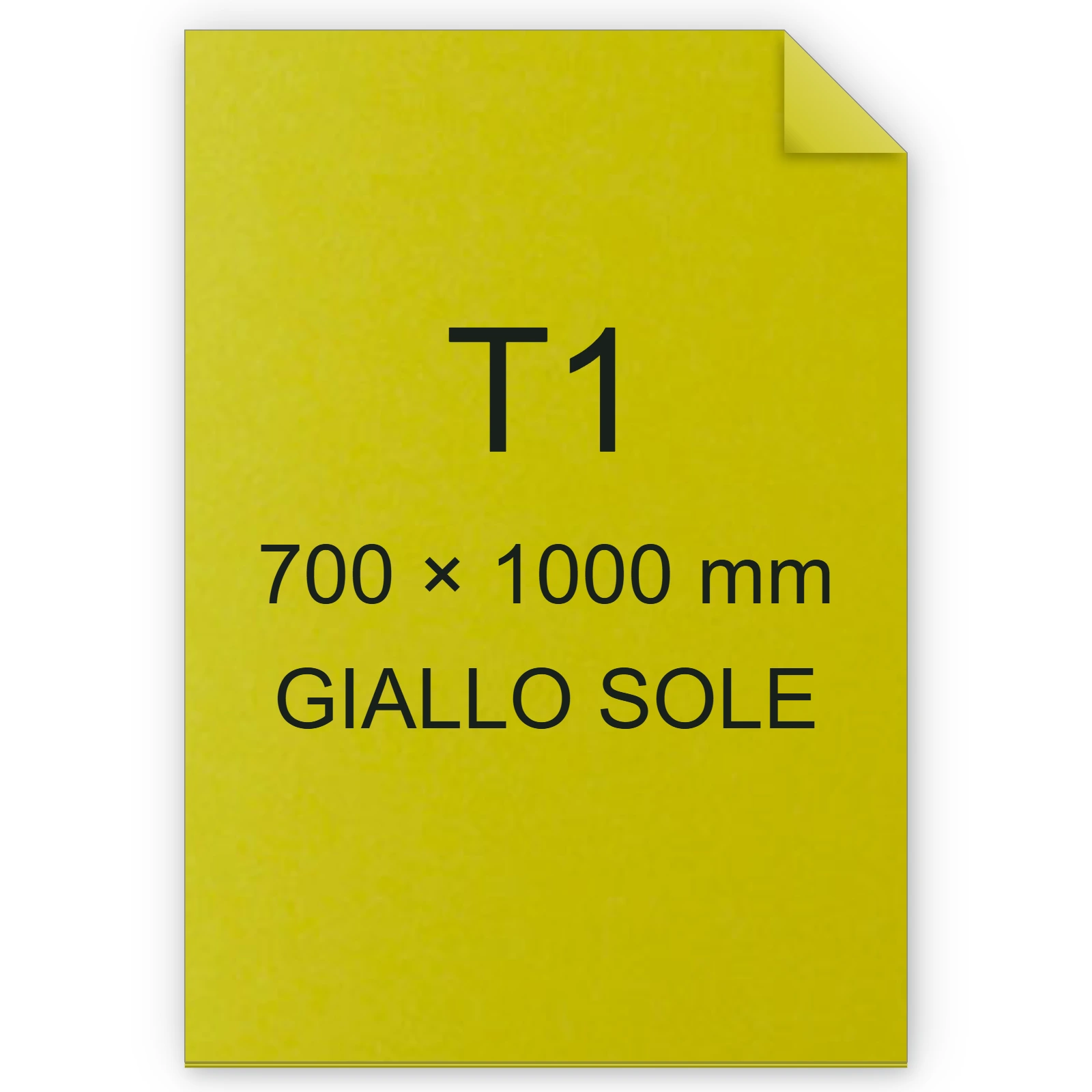 Cartoncino Favini, Bristol Color, 200 g/m², T1, GIALLO SOLE 53 FAVA35B301