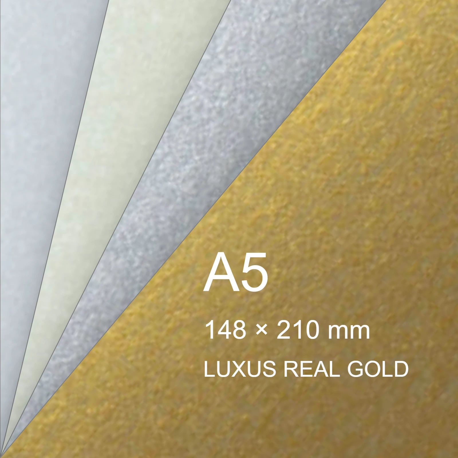 Cartoncino Favini, Majestic Digital HP Indigo, 250 g/m², A5, LUXUS REAL GOLD bra6550a5 - immagine aggiuntiva