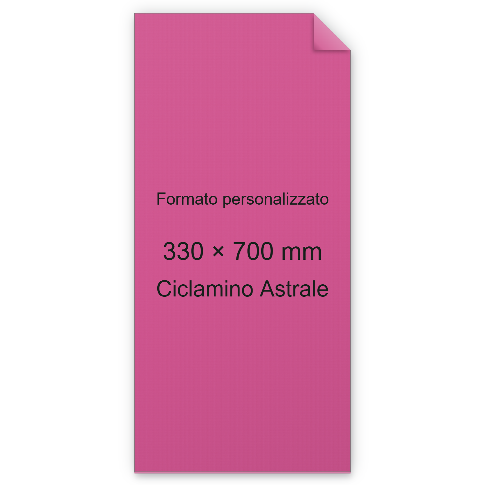 Cartoncino Favini, Burano, 140 g/m², 330x700 mm, CICLAMINO ASTRALE 58 bra583SB