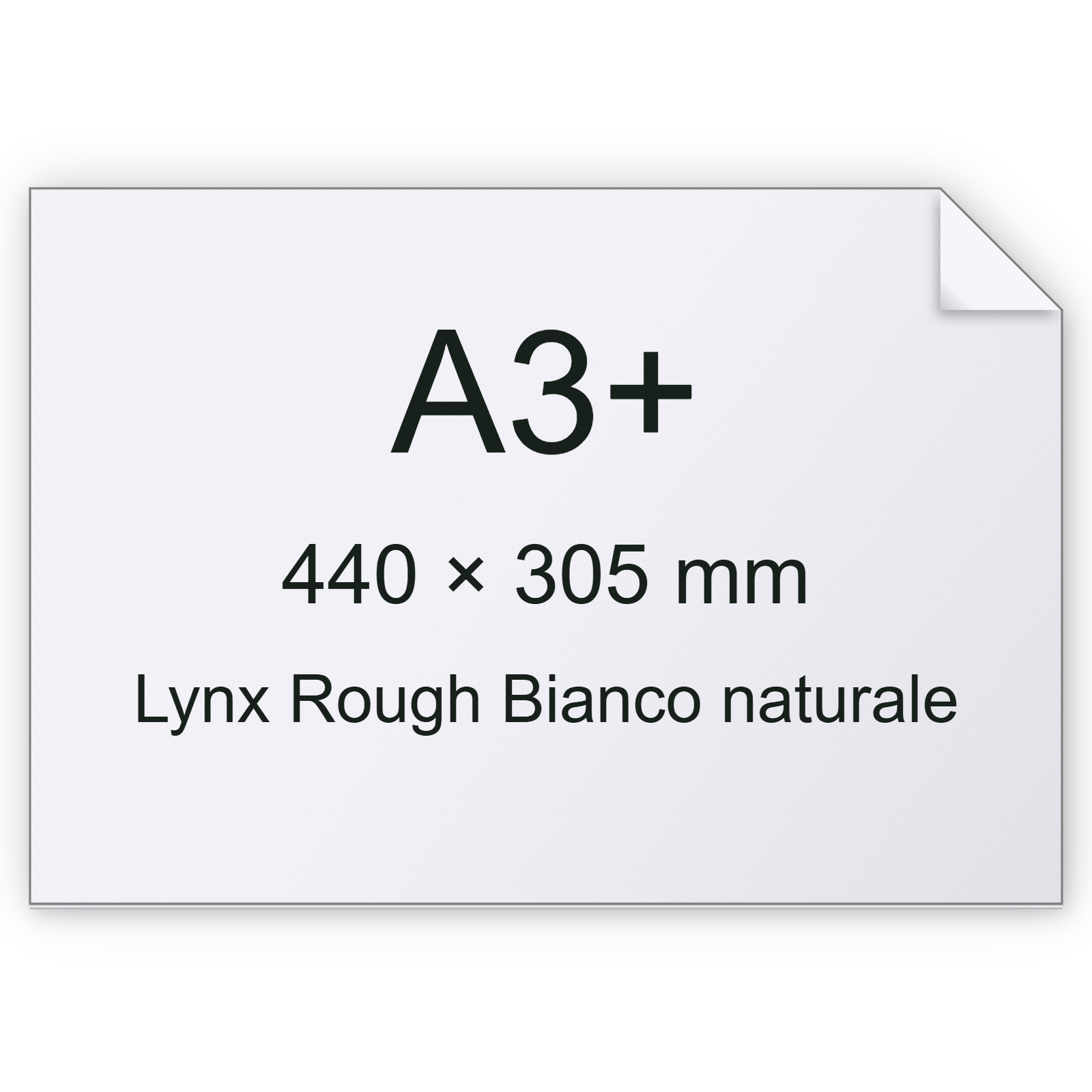 Cartoncino Lynx Rough, Munken, BiancoNATURALE, 120gr, a3+ bra2578a3+