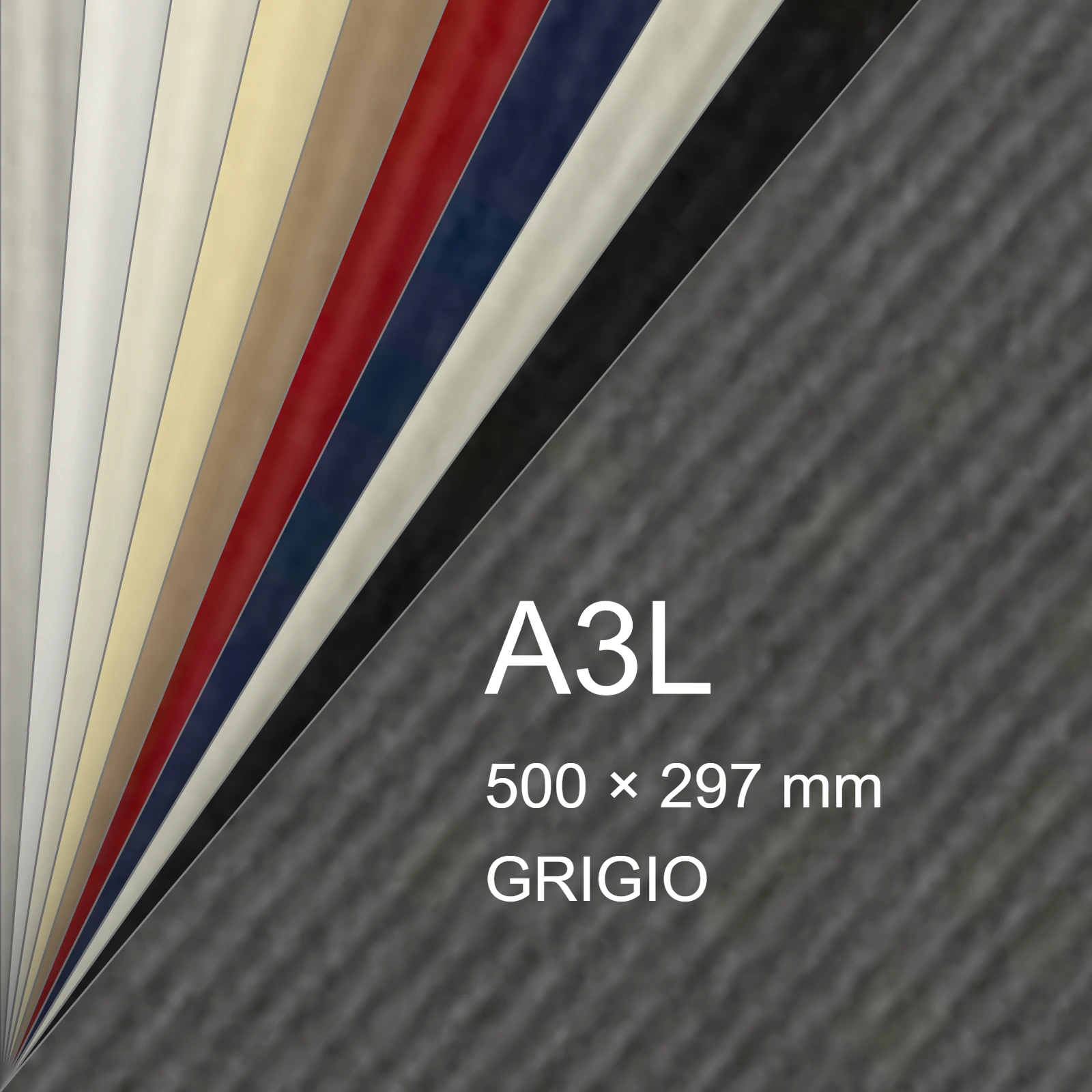 Cartoncino Favini, Twill, 240 g/m², A3L, GRIGIO bra6679a3l - immagine aggiuntiva