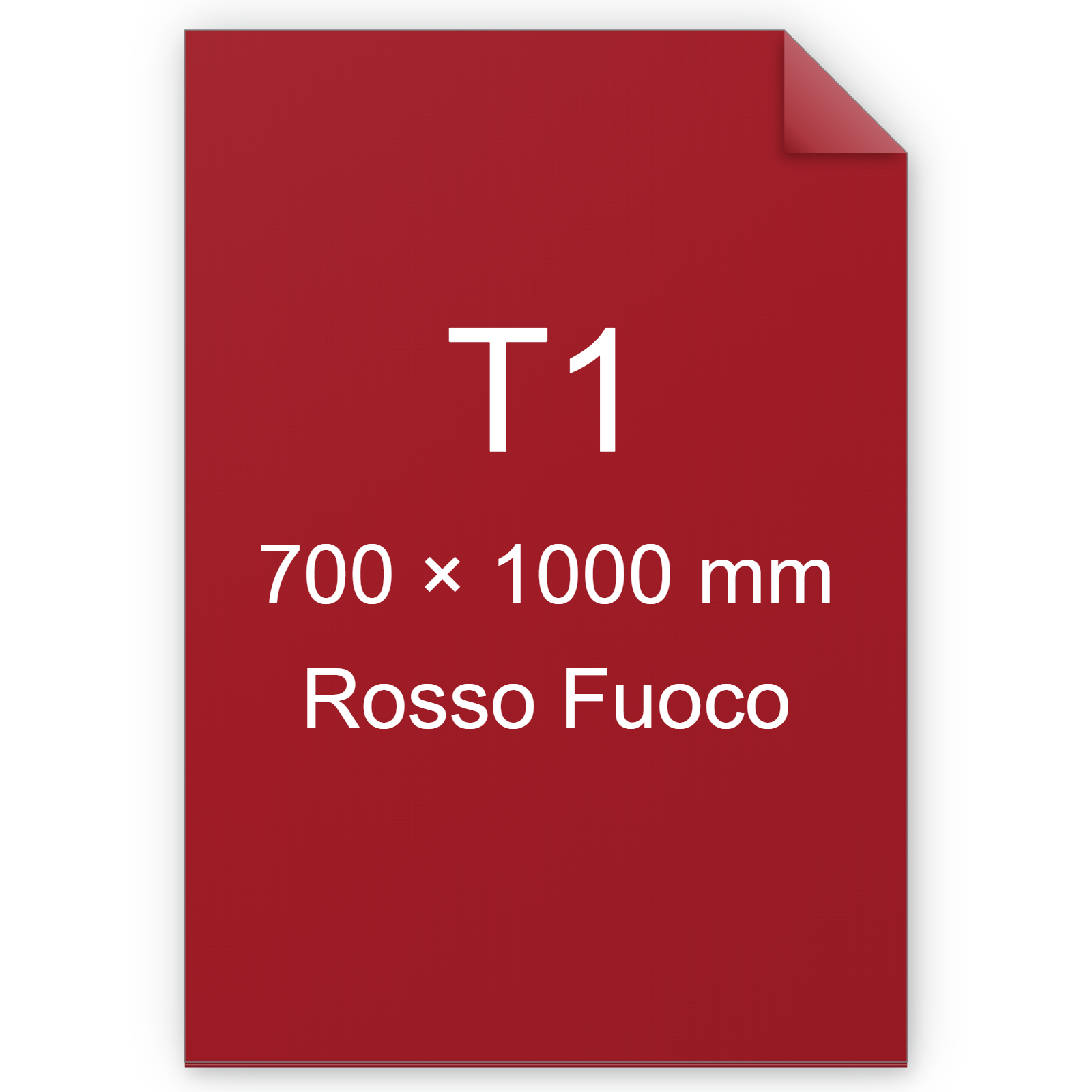 Cartoncino Favini, Burano, 200 g/m², T1, ROSSO FUOCO 79 BRA3348t1