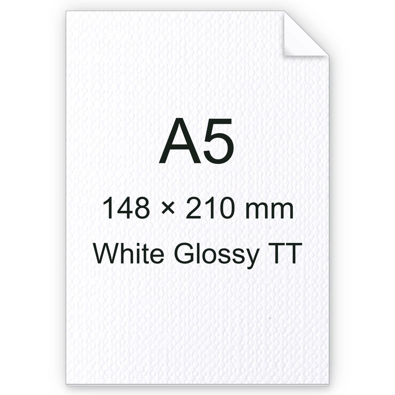 Cartoncino Favini, Classy Covers, 125 g/m², A5, WHITE GLOSSY TT bra6635a5