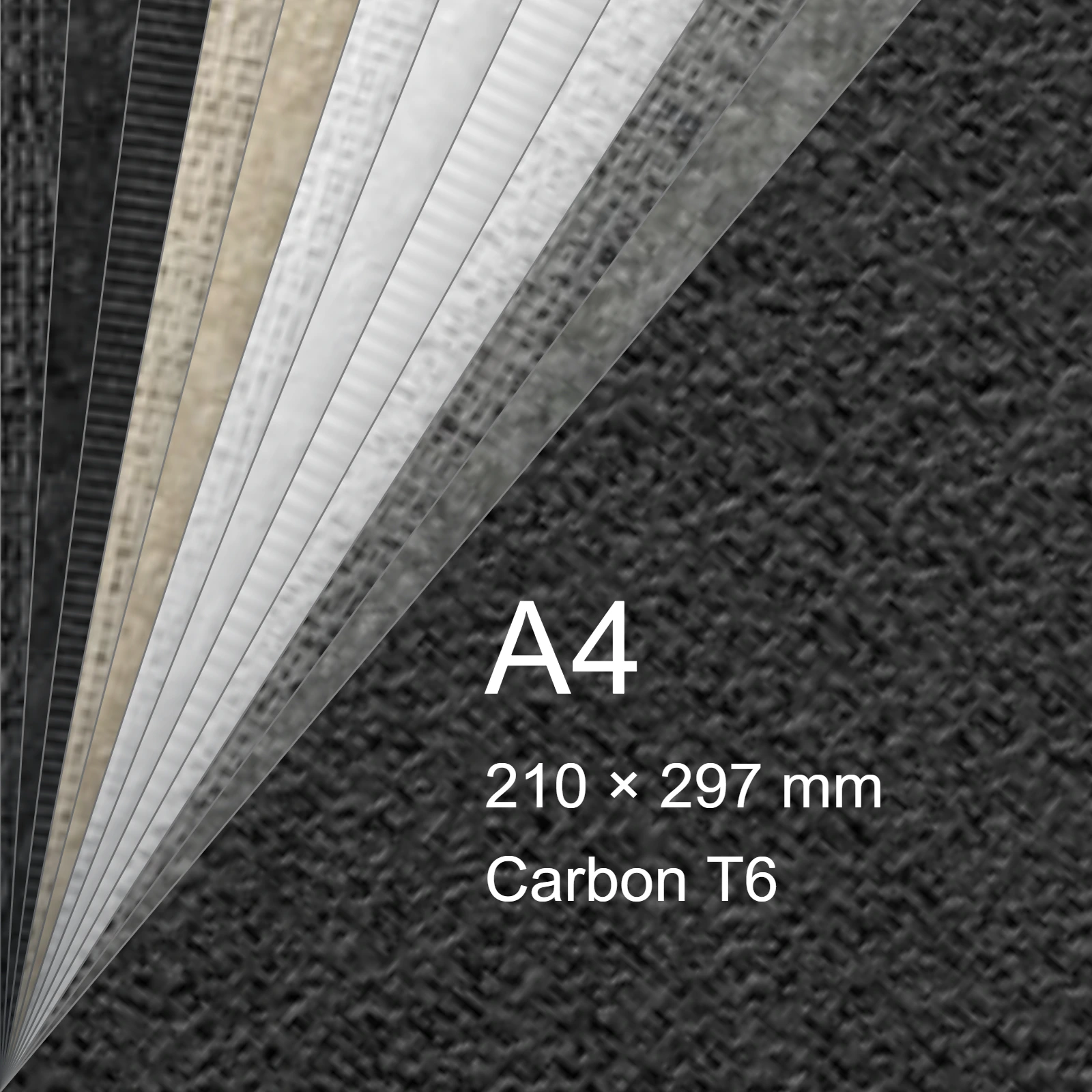 Carta Favini, Classy Covers, 115 g/m², A4, CARBON T6 bra6650 - immagine aggiuntiva