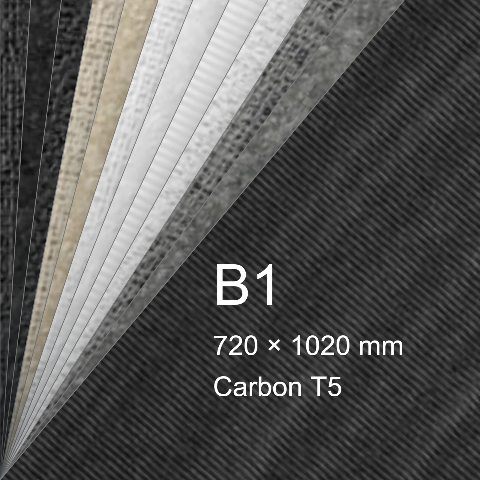 Carta Favini, Classy Covers, 115 g/m², B1, CARBON T5 bra6649b1 - immagine aggiuntiva