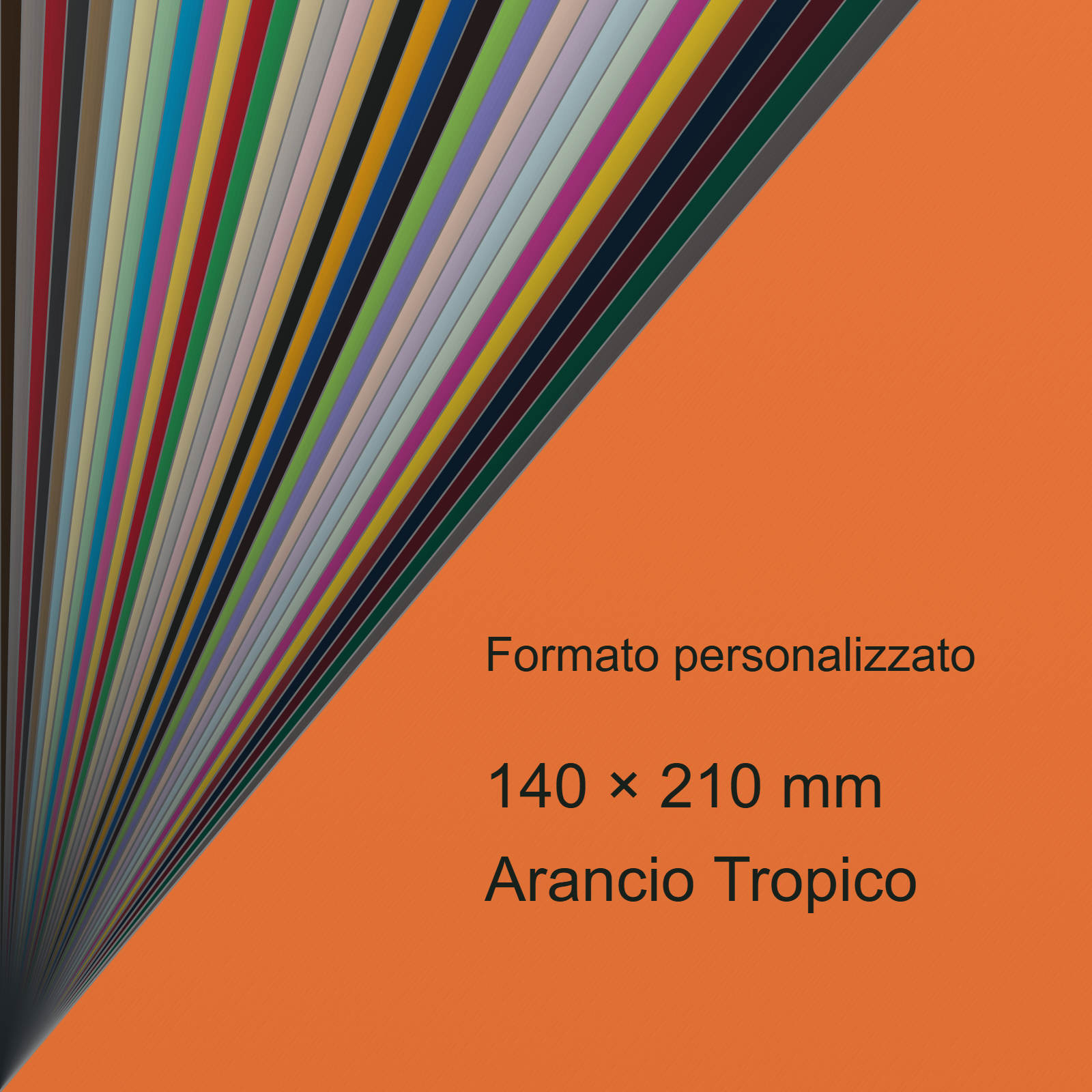 Cartoncino Favini, Burano, 140 g/m², 140x210 mm, ARANCIO TROPICO 56 bra575A5 - immagine aggiuntiva
