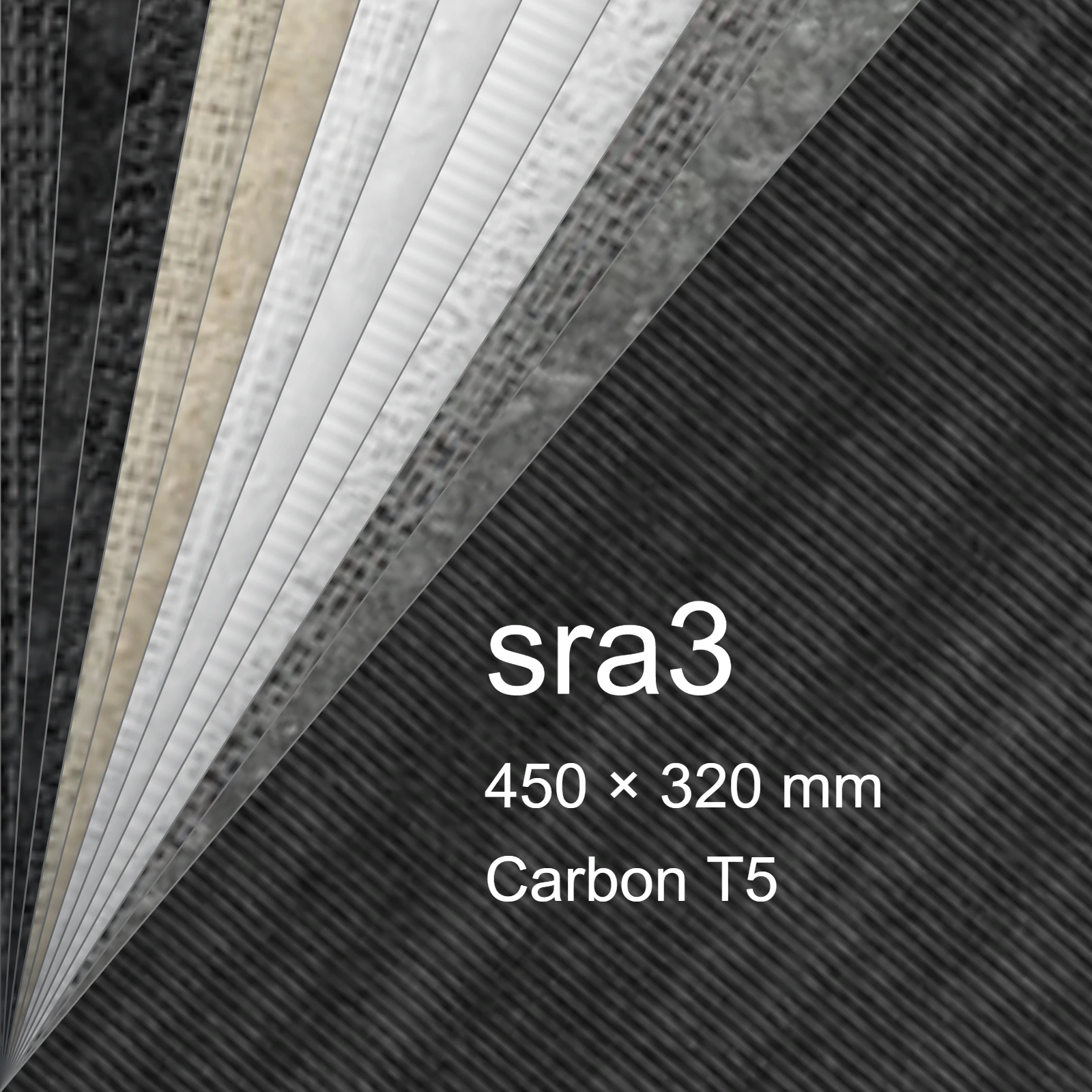 Carta Favini, Classy Covers, 115 g/m², sra3, CARBON T5 bra6649sra3 - immagine aggiuntiva