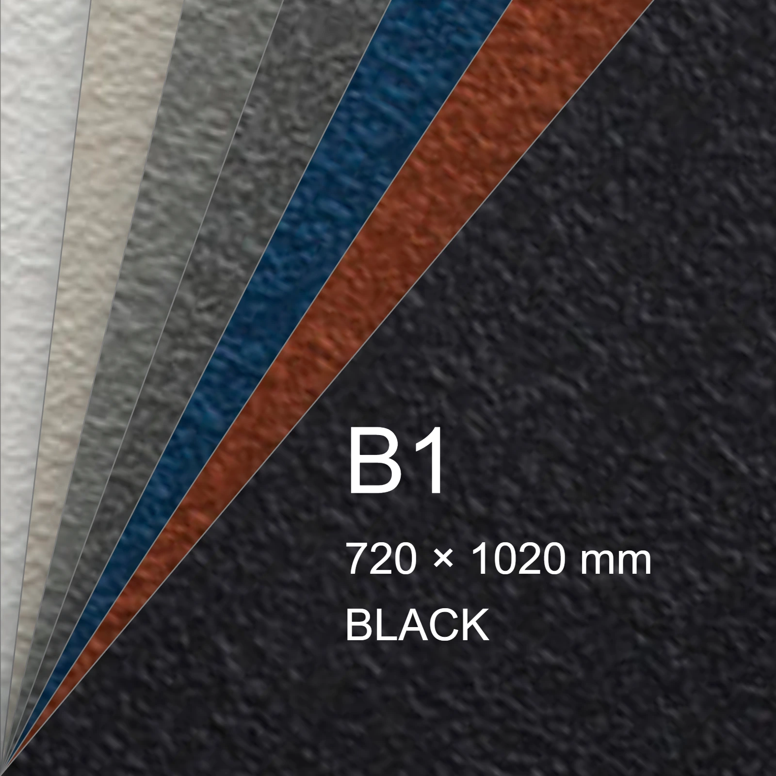 Cartoncino Favini, Tokyo, 120 g/m², B1, BLACK bra6609b1 - immagine aggiuntiva