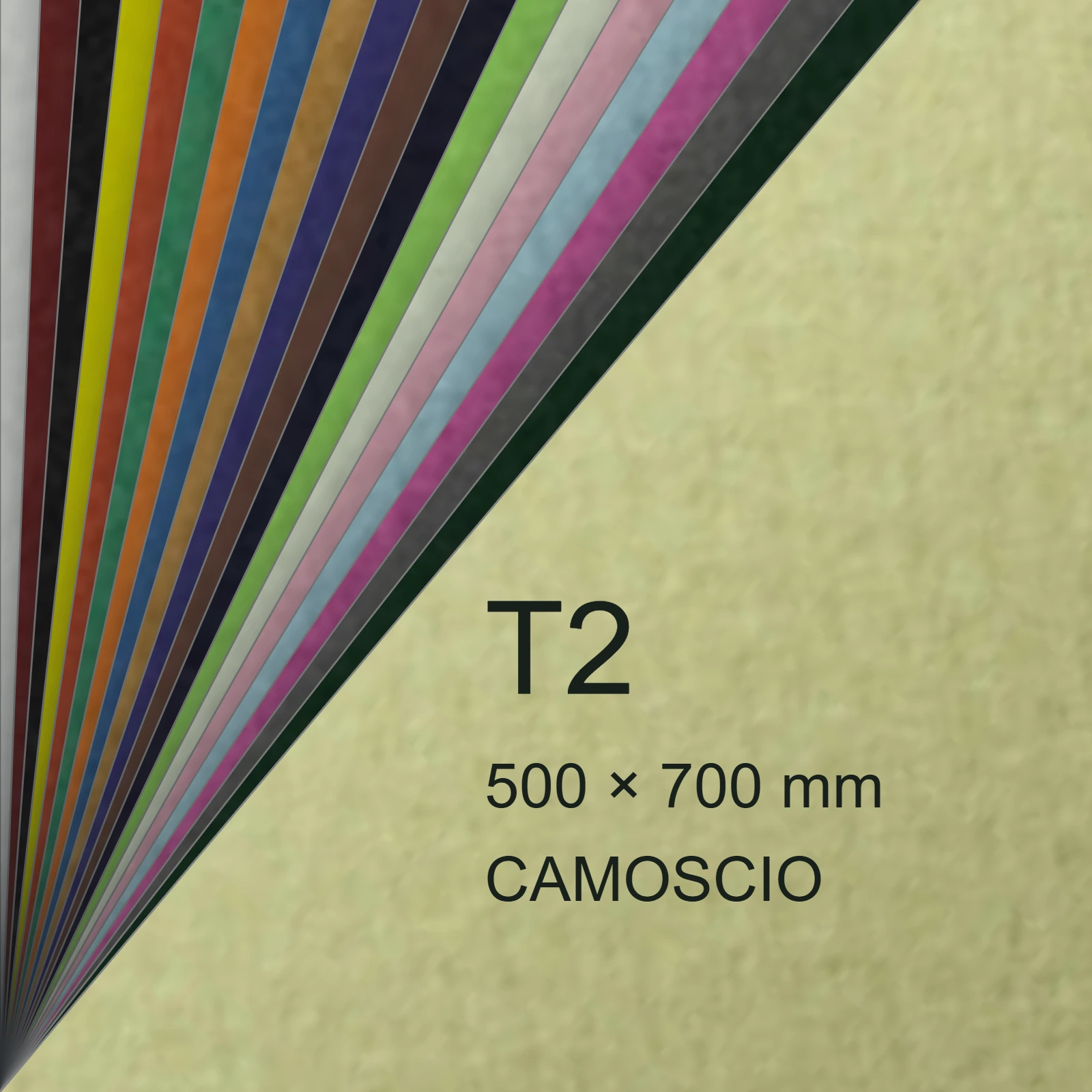 Cartoncino Favini, Prisma Color Sigillo Monoruvido, 220 g/m², T2, CAMOSCIO 12 FAVA33R012 - immagine aggiuntiva
