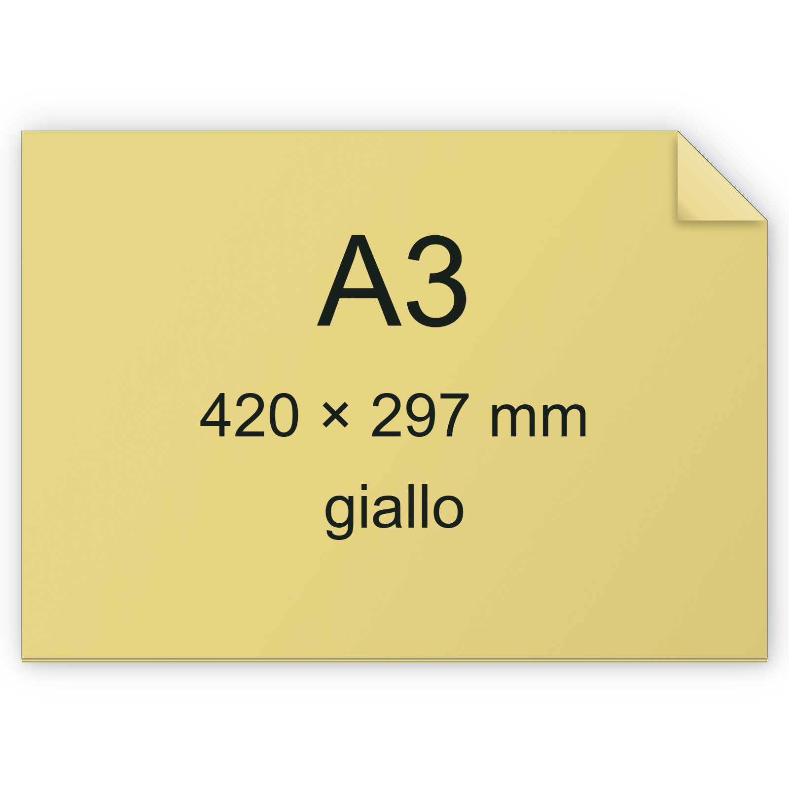 Cartoncino ManilaFormosa GIALLO, a3, 140gr BRA528a3