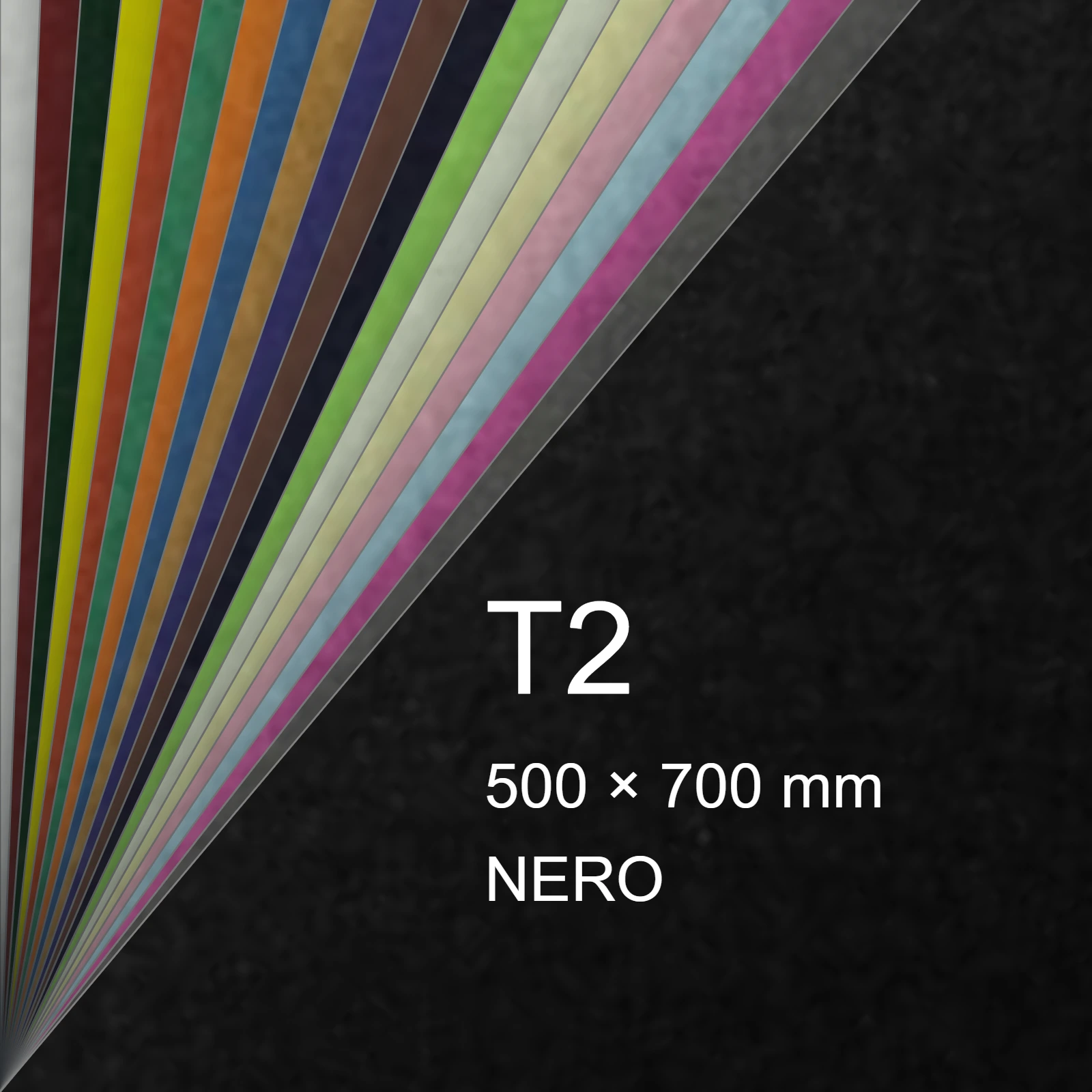Cartoncino Favini, Prisma Color Monoruvido, 220 g/m², T2, NERO 16 FAVA33A202 - immagine aggiuntiva