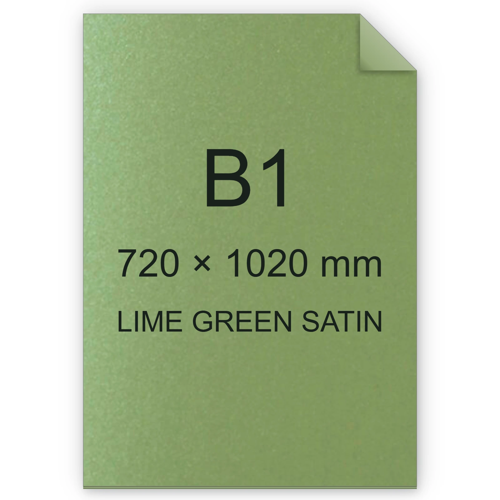 Cartoncino Favini, Majestic Satin, 290 g/m², B1, LIME GREEN SATIN bra981b1