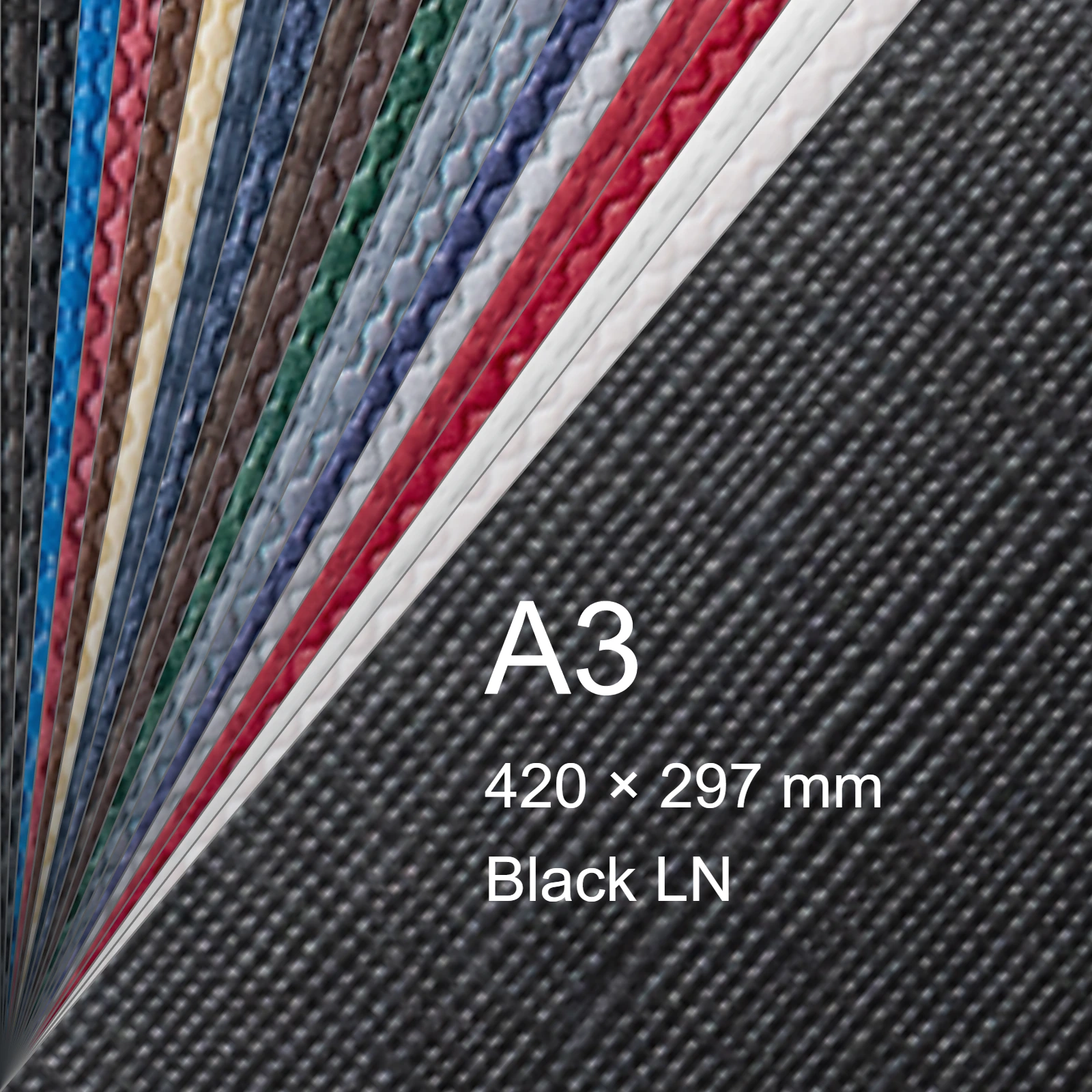 Cartoncino Favini, Classy Covers, 120 g/m², A3, BLACK LN bra6633a3 - immagine aggiuntiva