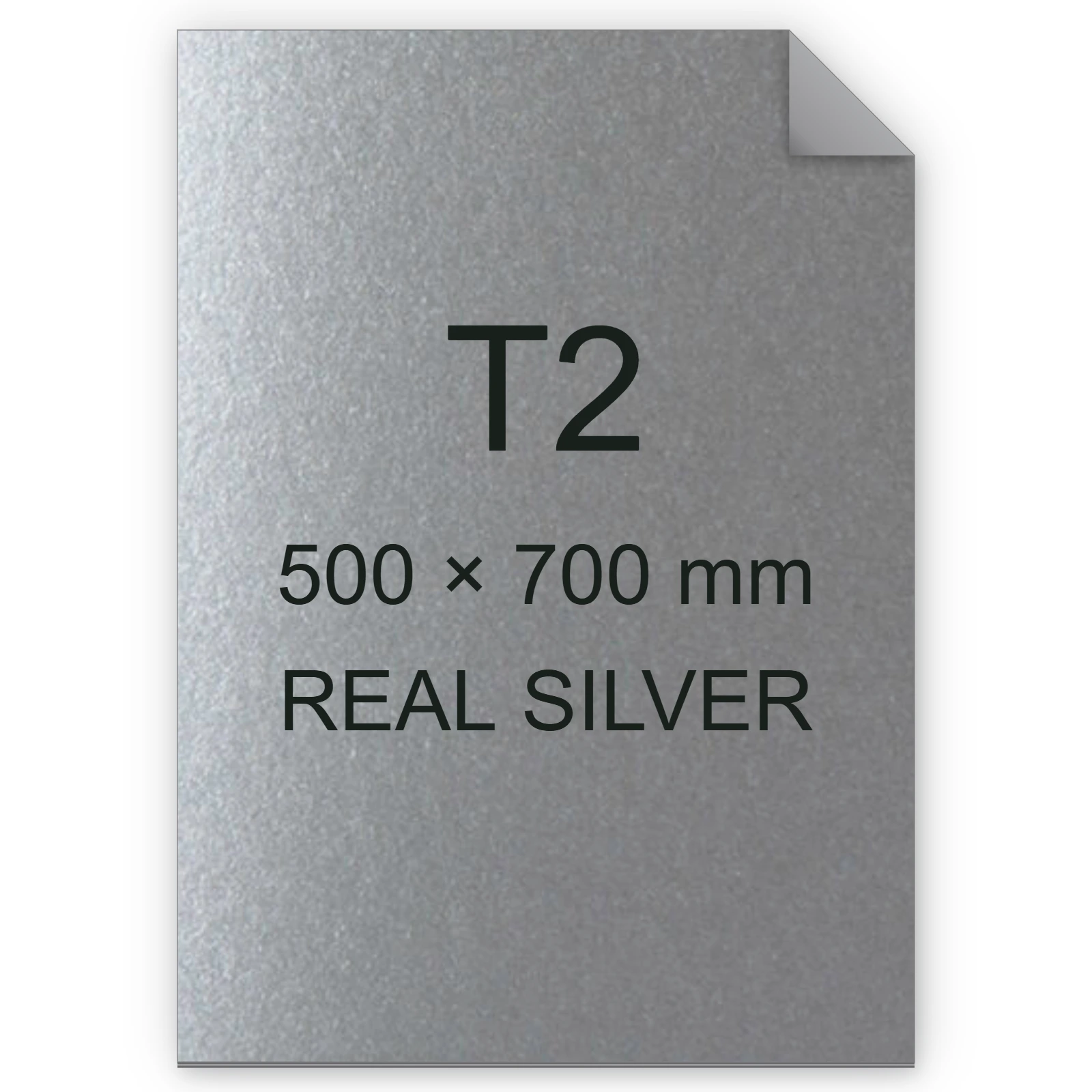 Cartoncino Favini, Majestic Luxus, 290 g/m², T2, REAL SILVER bra606t2