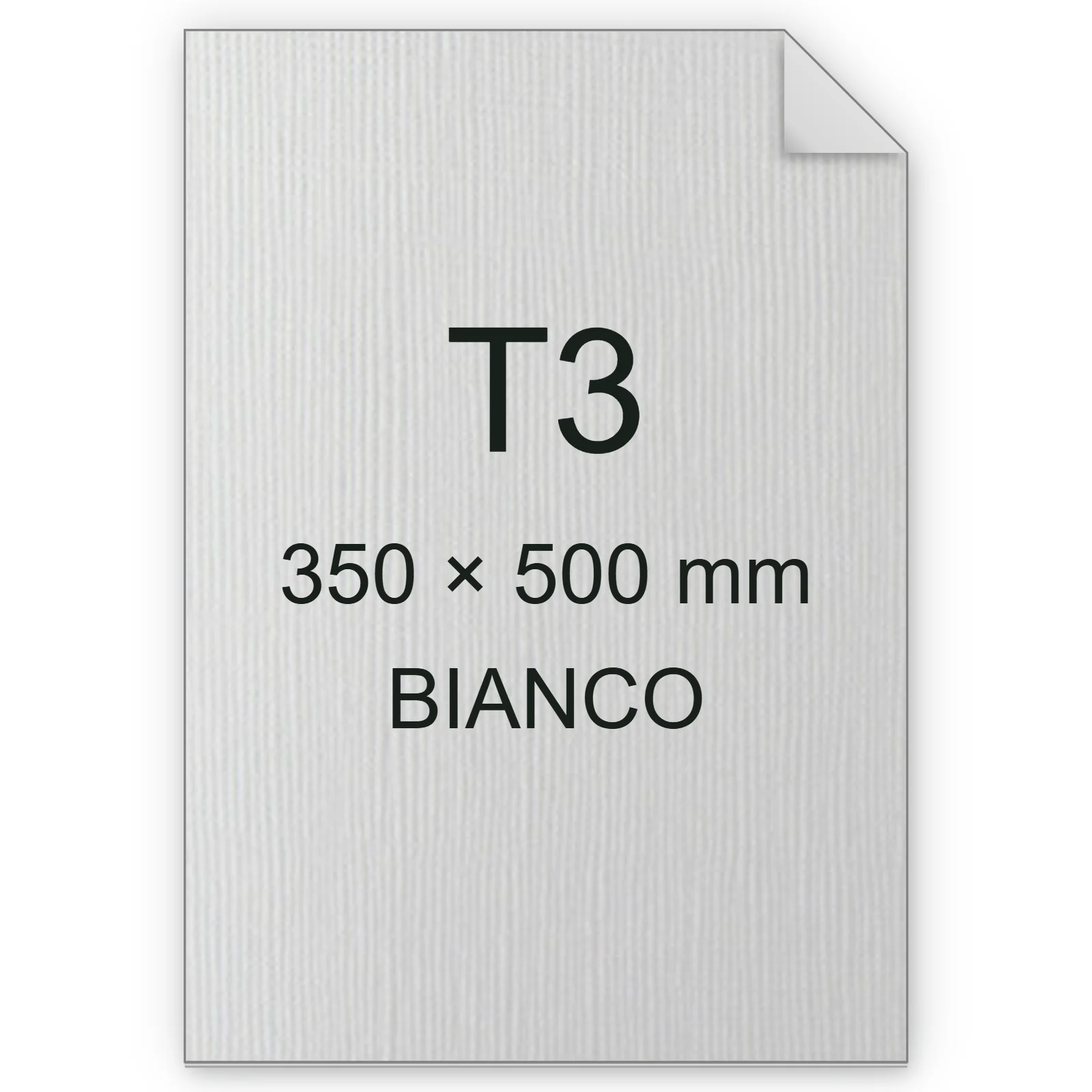 Cartoncino Favini, Bianco Flash Premium trama tela, 300 g/m², T3, BIANCO bra6803t3