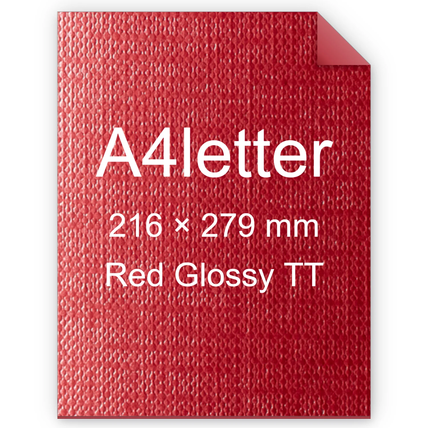 Cartoncino Favini, Classy Covers, 125 g/m², A4letter, RED GLOSSY TT bra6636a4letter