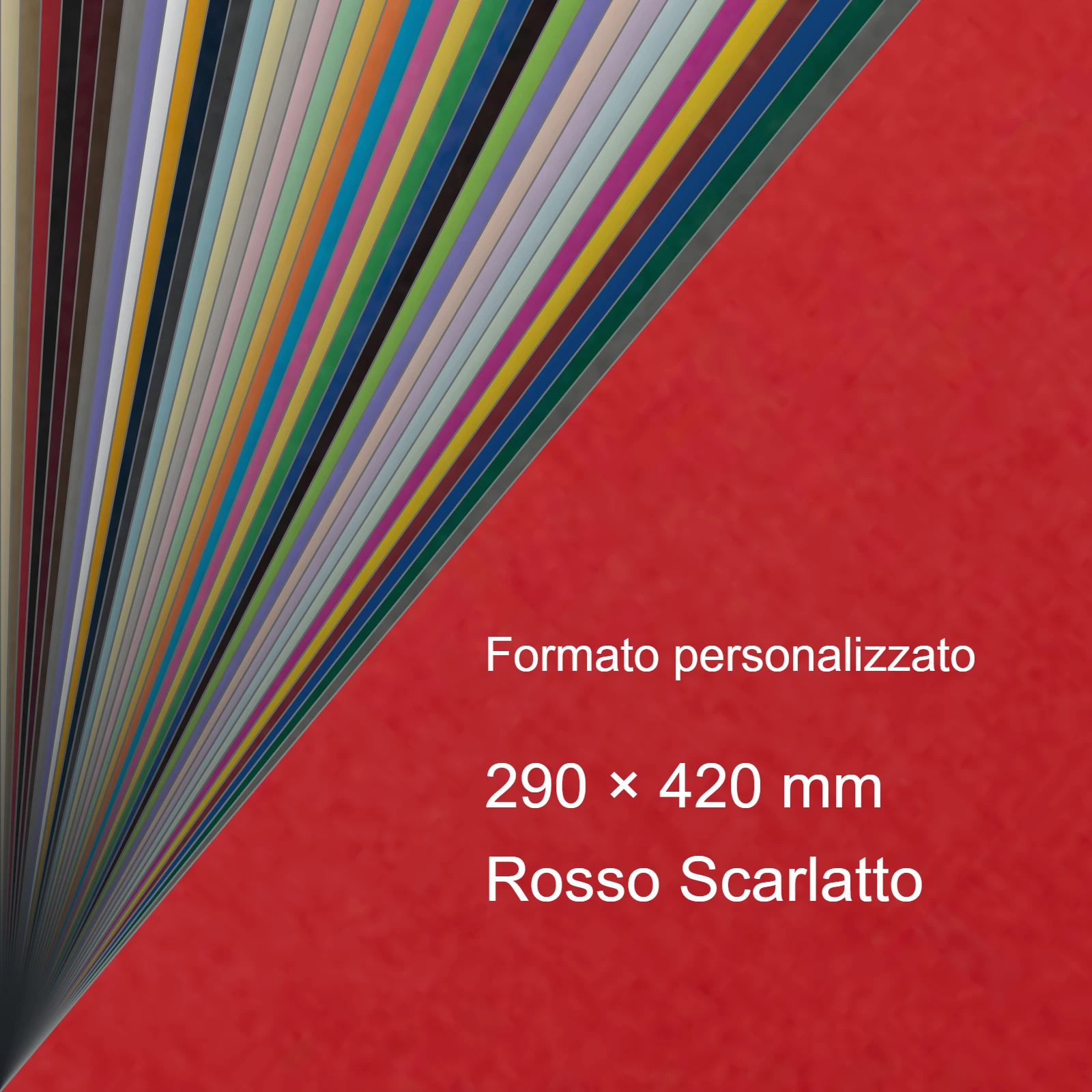 Cartoncino Favini, Burano, 140 g/m², 297x420 mm, ROSSO SCARLATTO 61 bra591A3 - immagine aggiuntiva