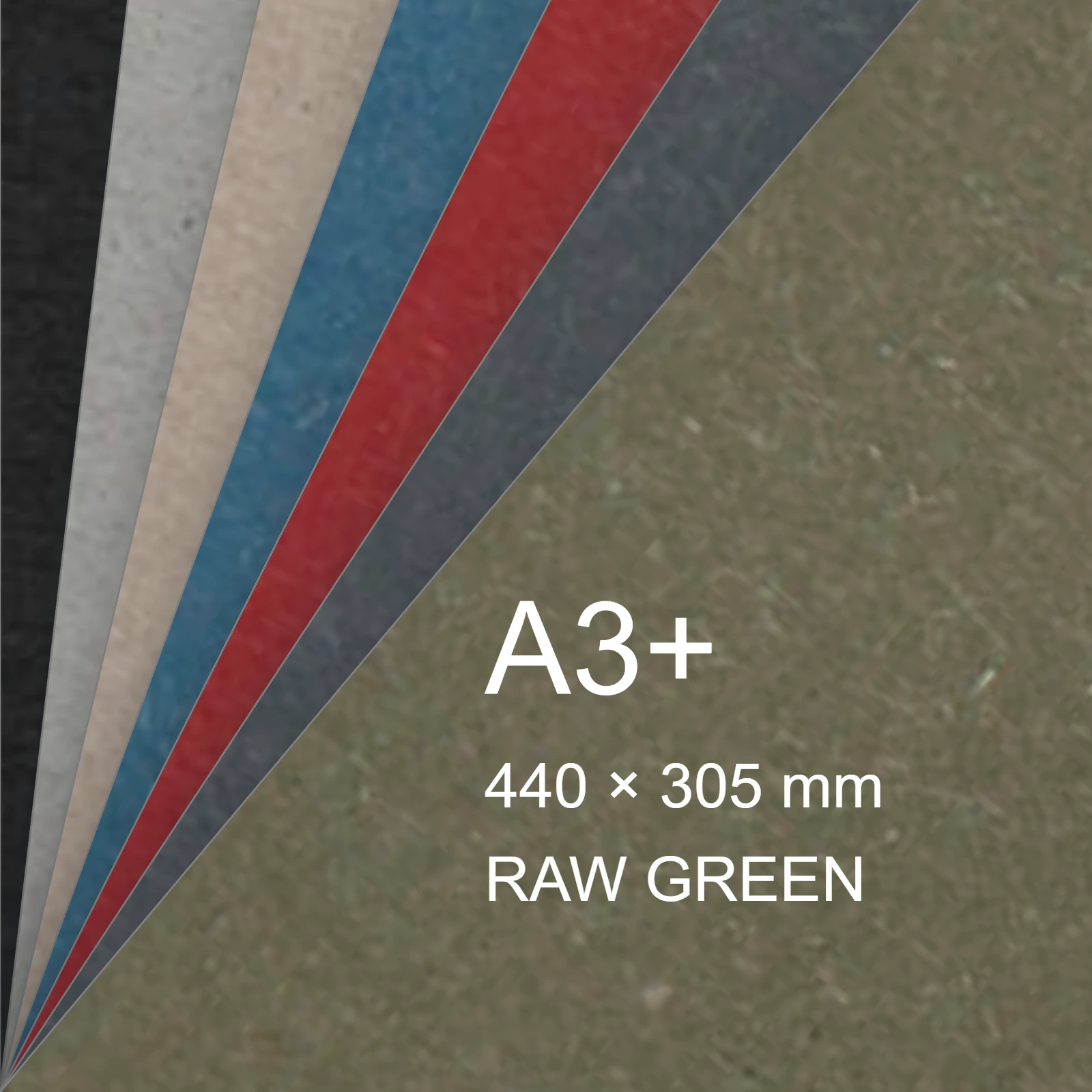 Cartoncino Favini, Shiro Echo Raw, 250 g/m², A3+, RAW GREEN bra6664a3+ - immagine aggiuntiva